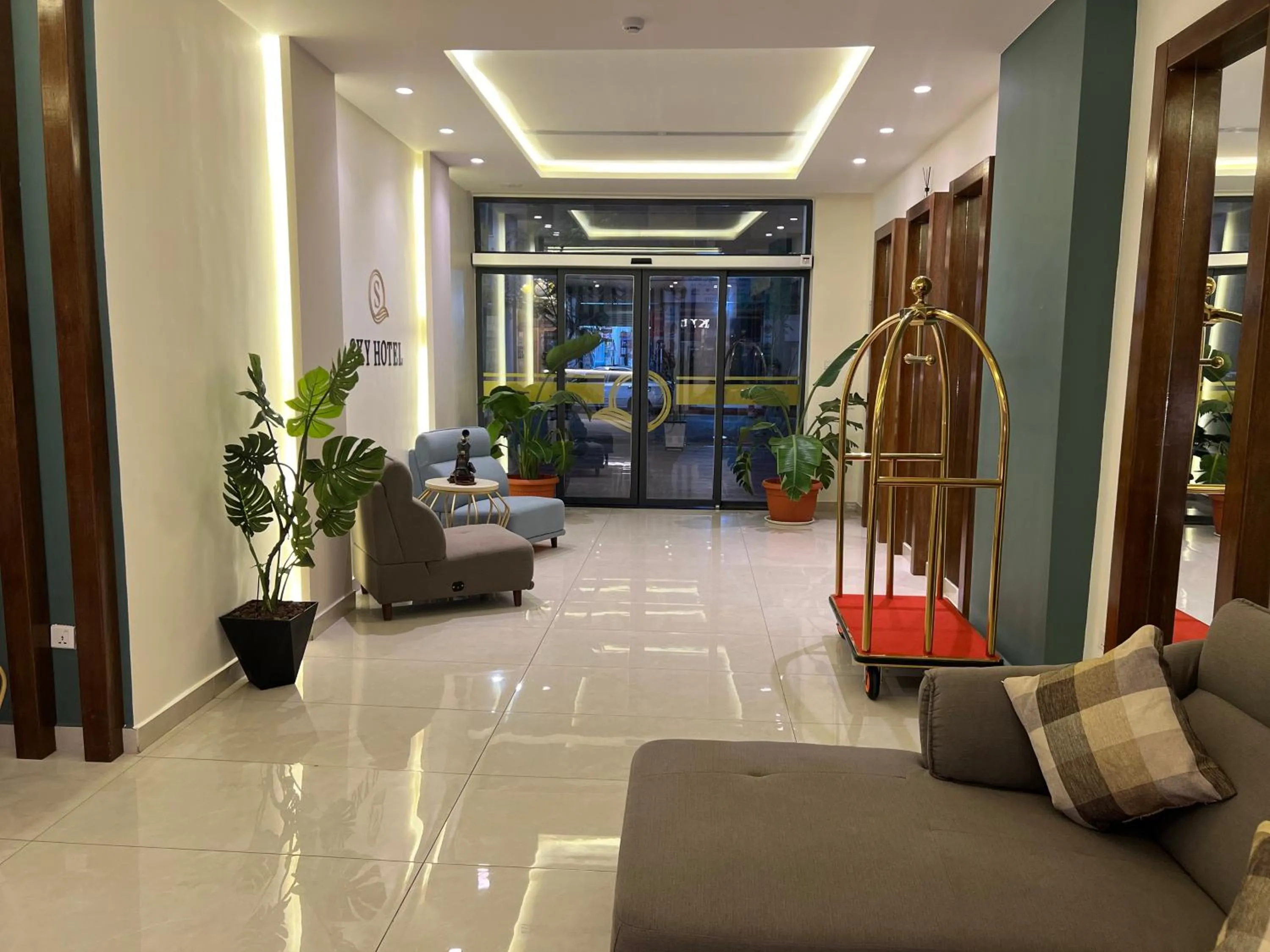 Lobby or reception in Sky Hotel