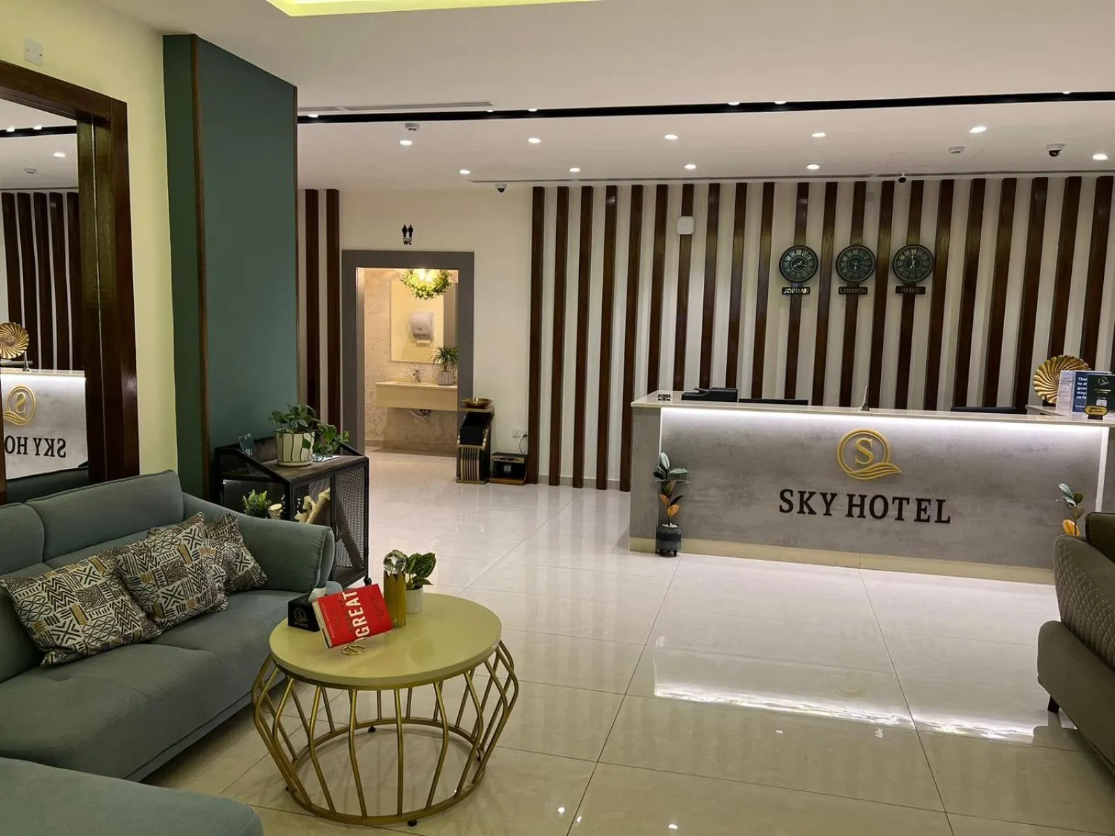 Lobby or reception in Sky Hotel