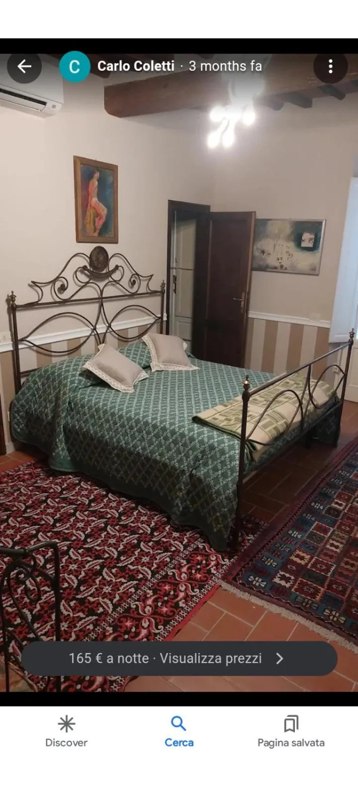 Bed in Villa Marinsky Pietrasanta