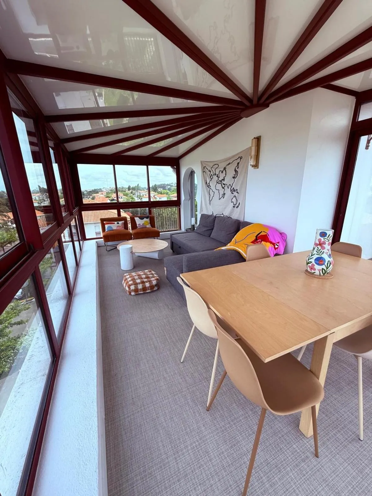 Patio in Résidence Château d'Acotz - Appartements avec piscine à 300m des Plages & Océan