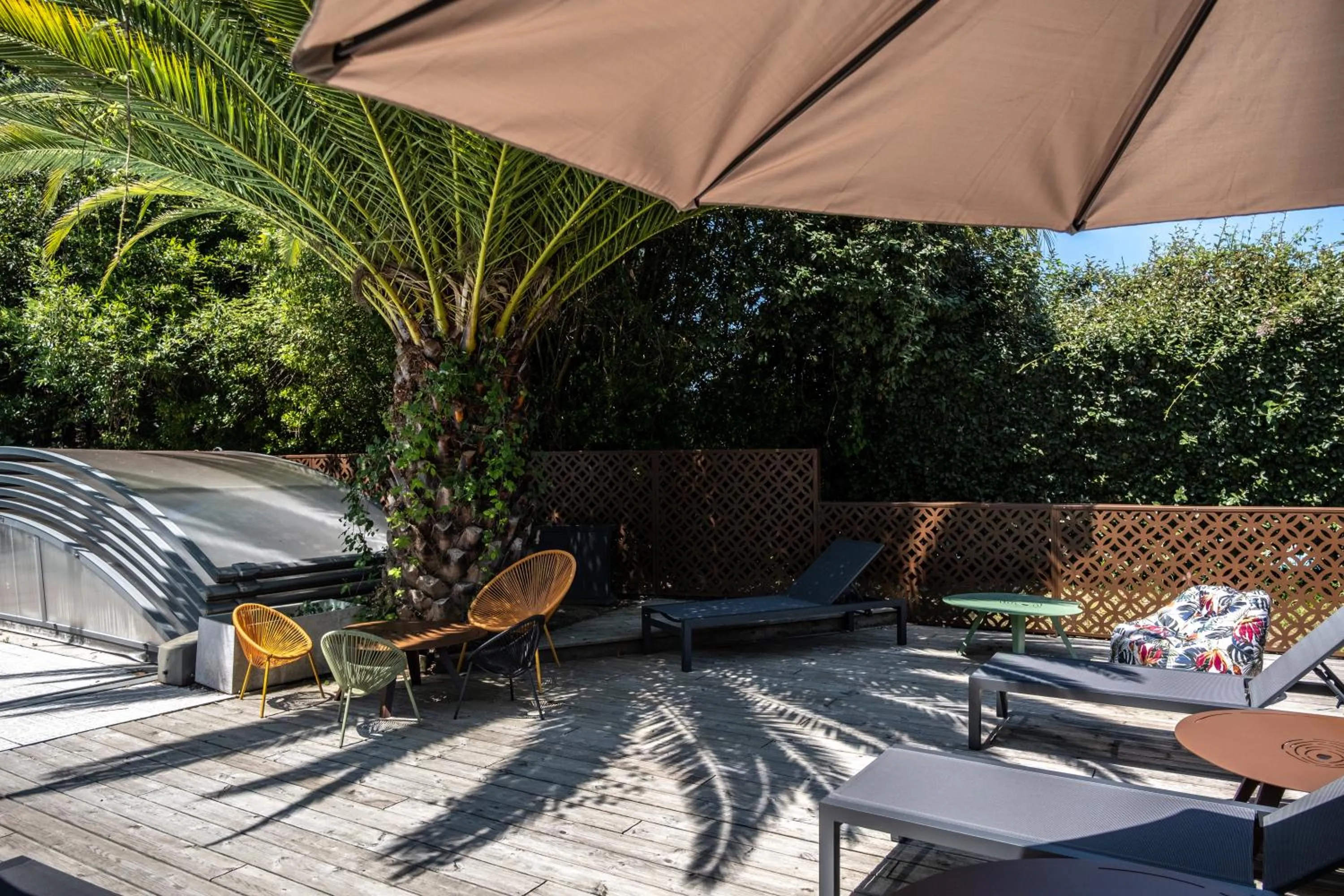Pool view in Résidence Château d'Acotz - Appartements avec piscine à 300m des Plages & Océan