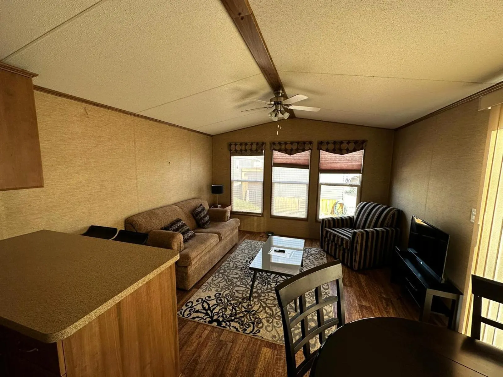 Living room in Falcon Cottages