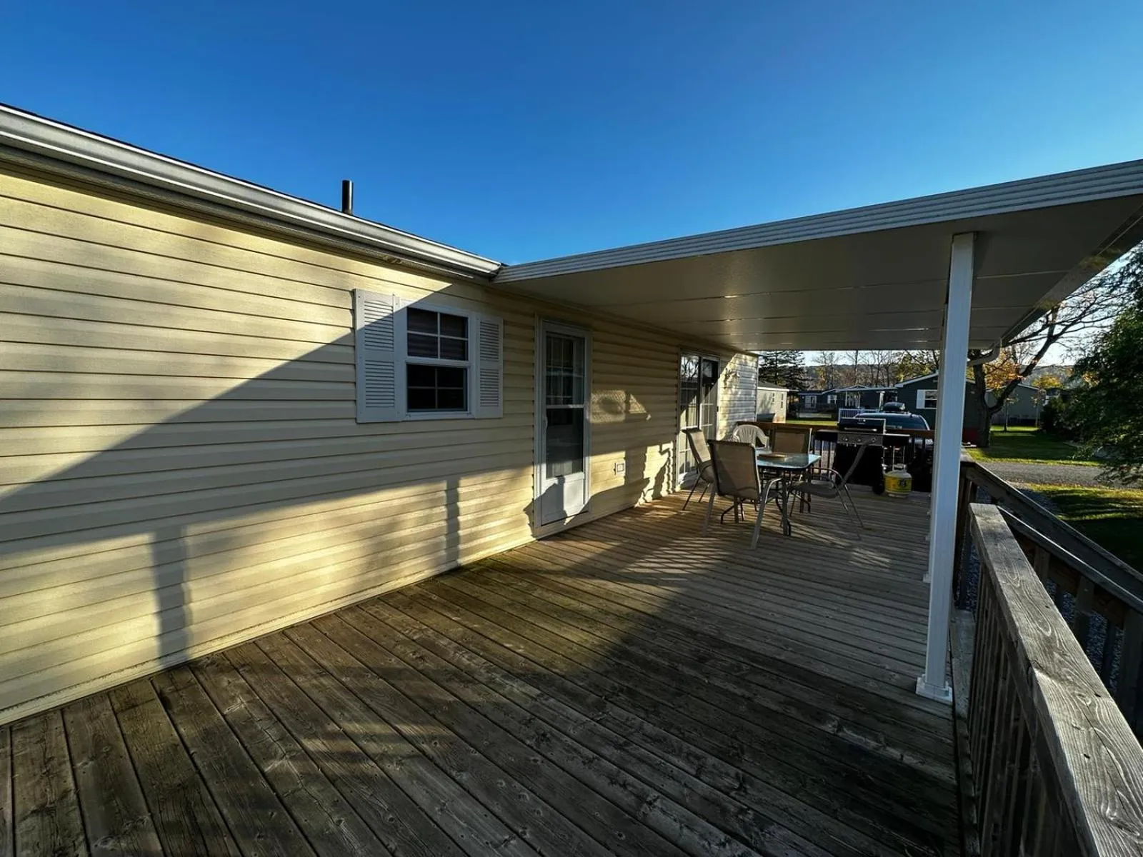 Patio in Falcon Cottages