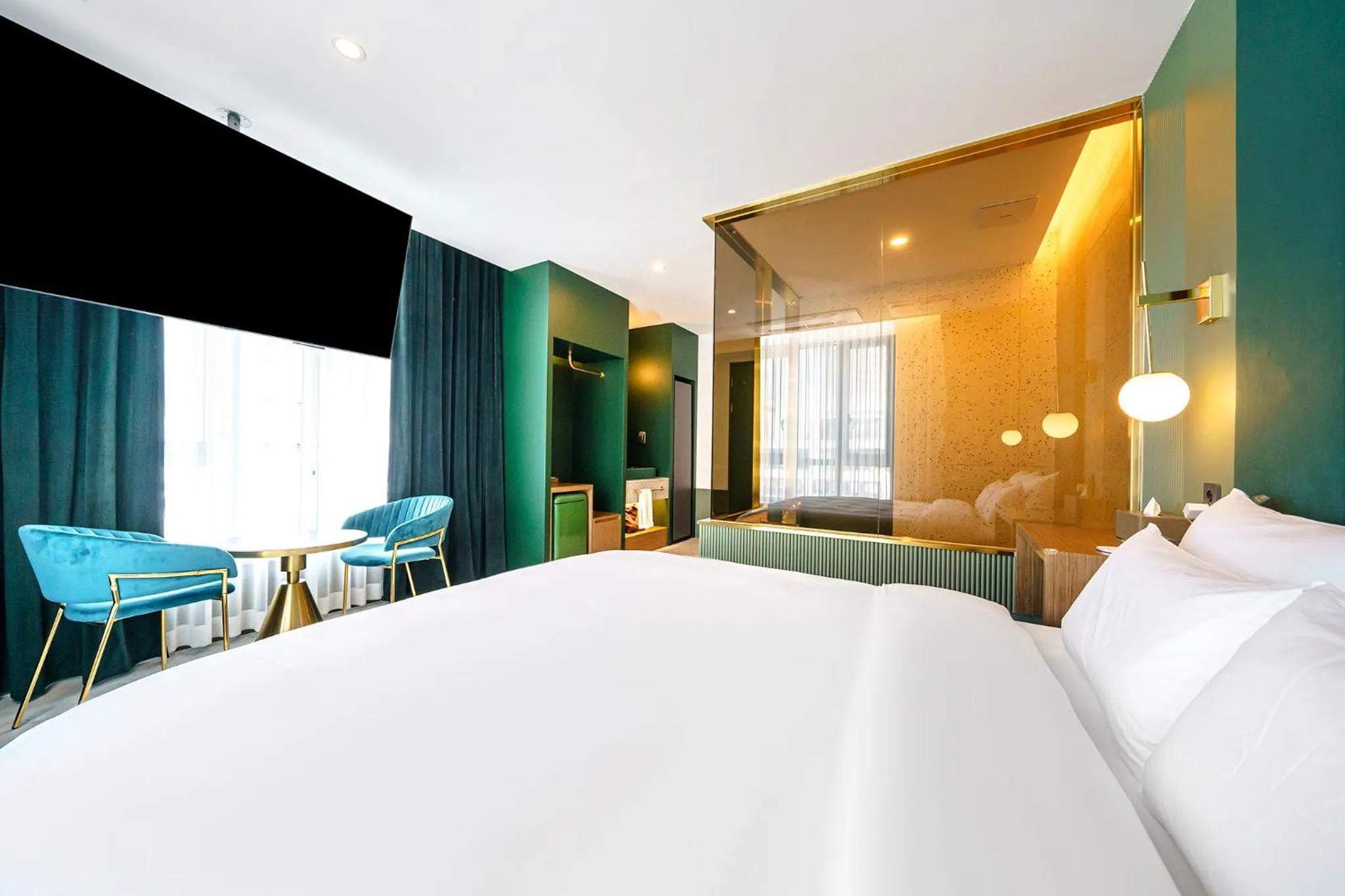 Bed in H-Avenue Hotel Geomdan New Town