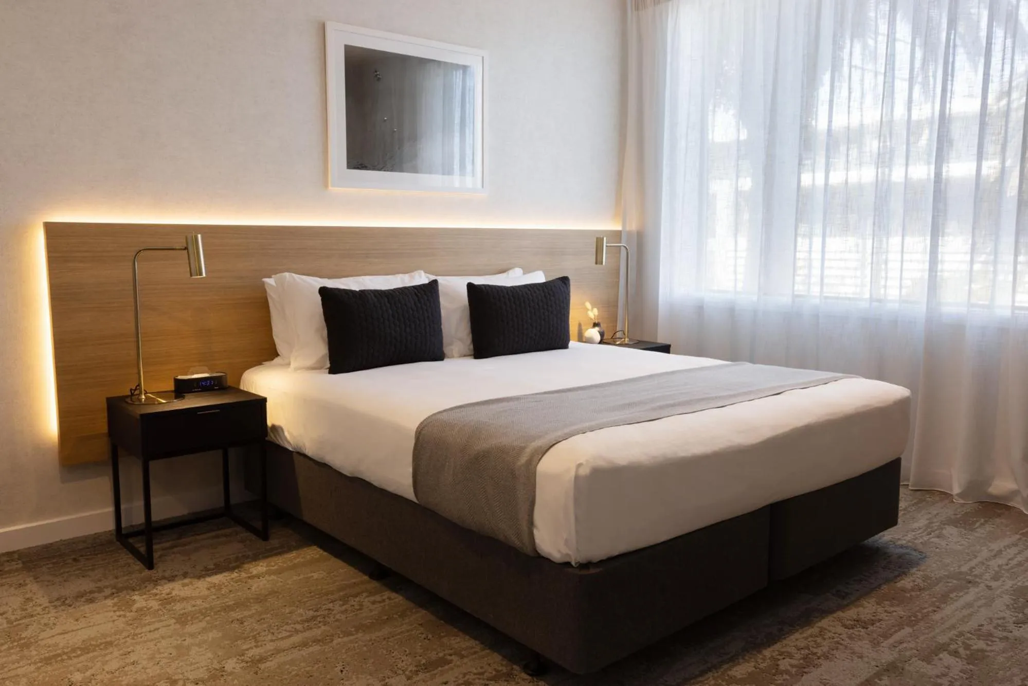 Bed in Quest Mt Maunganui