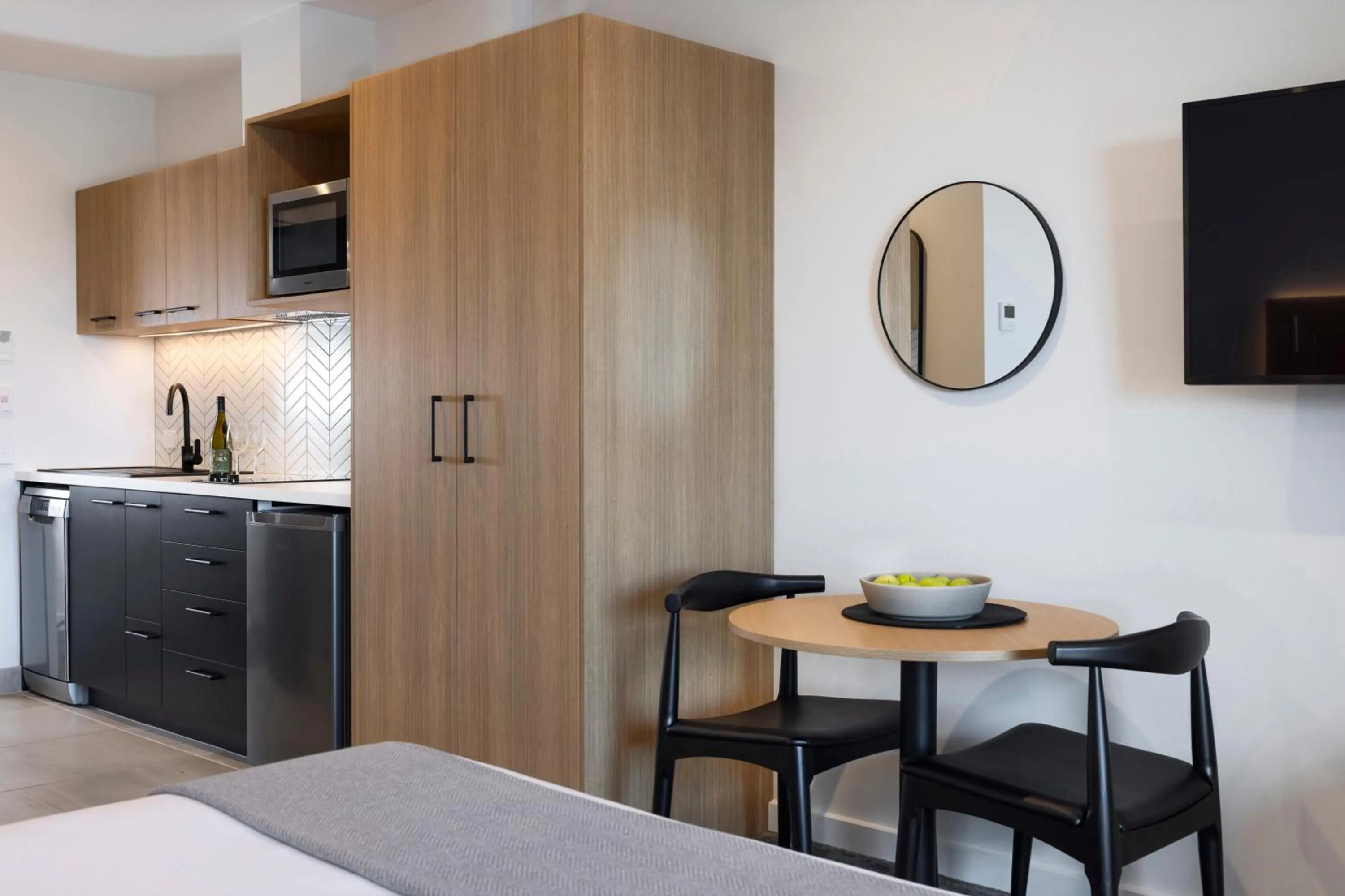 Kitchen or kitchenette in Quest Mt Maunganui