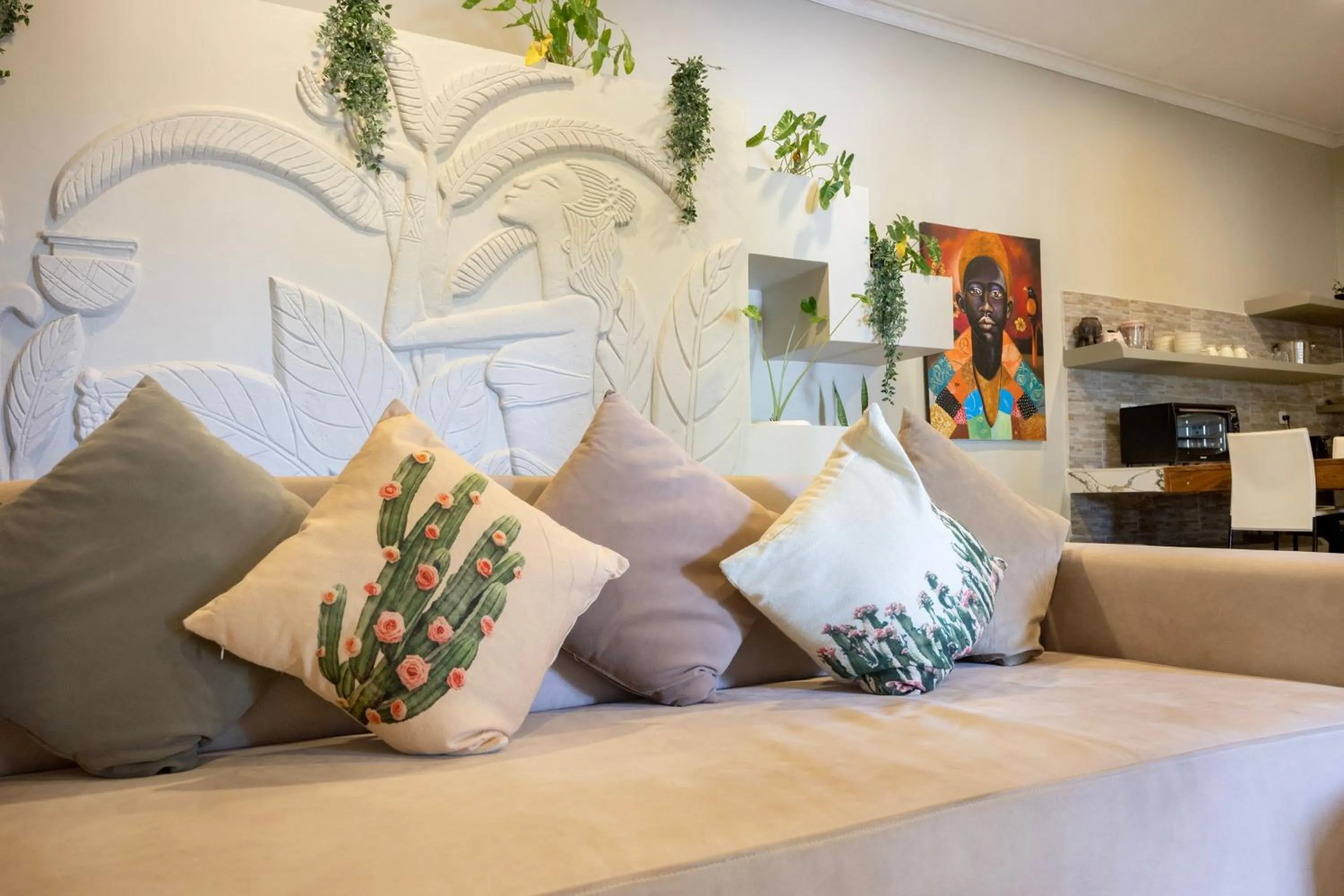 Seating area in RoRi Private Luxury Villas