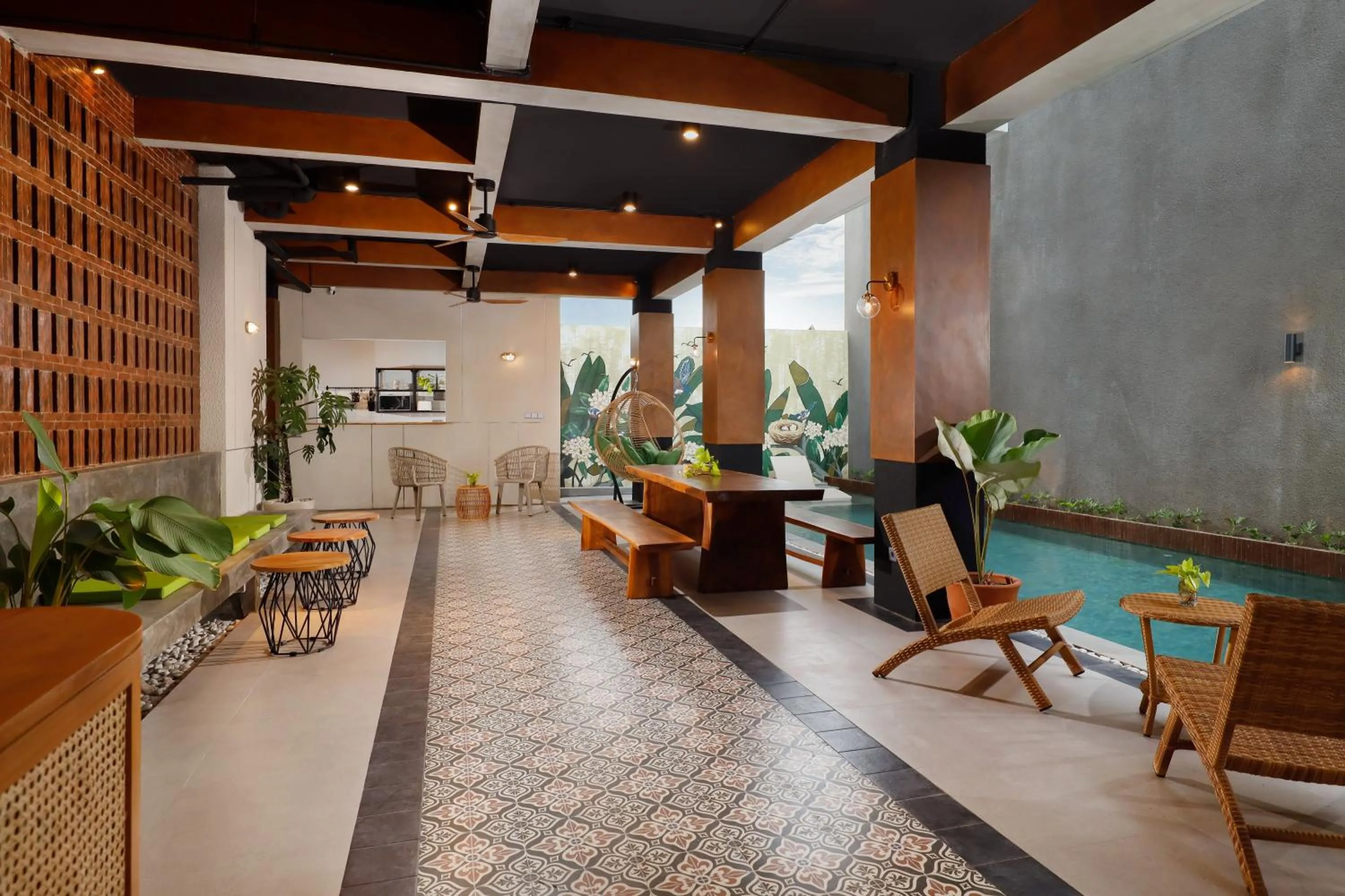 Pool view in Sarang Comfort