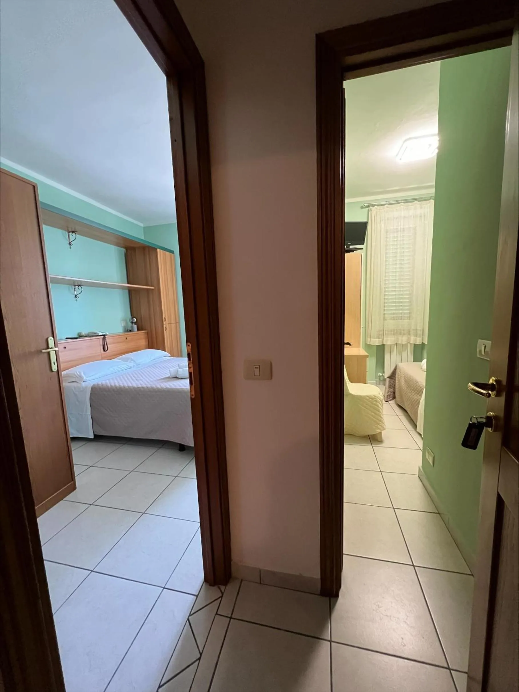 Bed in Hotel Villa Benvenuti