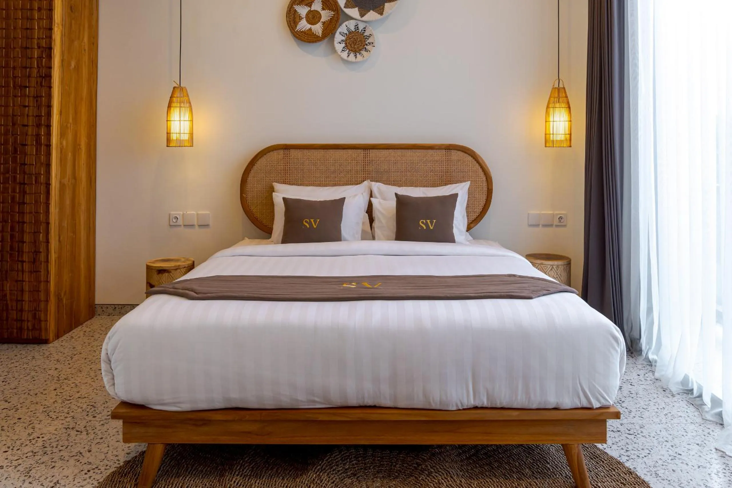 Bed in Sunny Village Batu Bolong