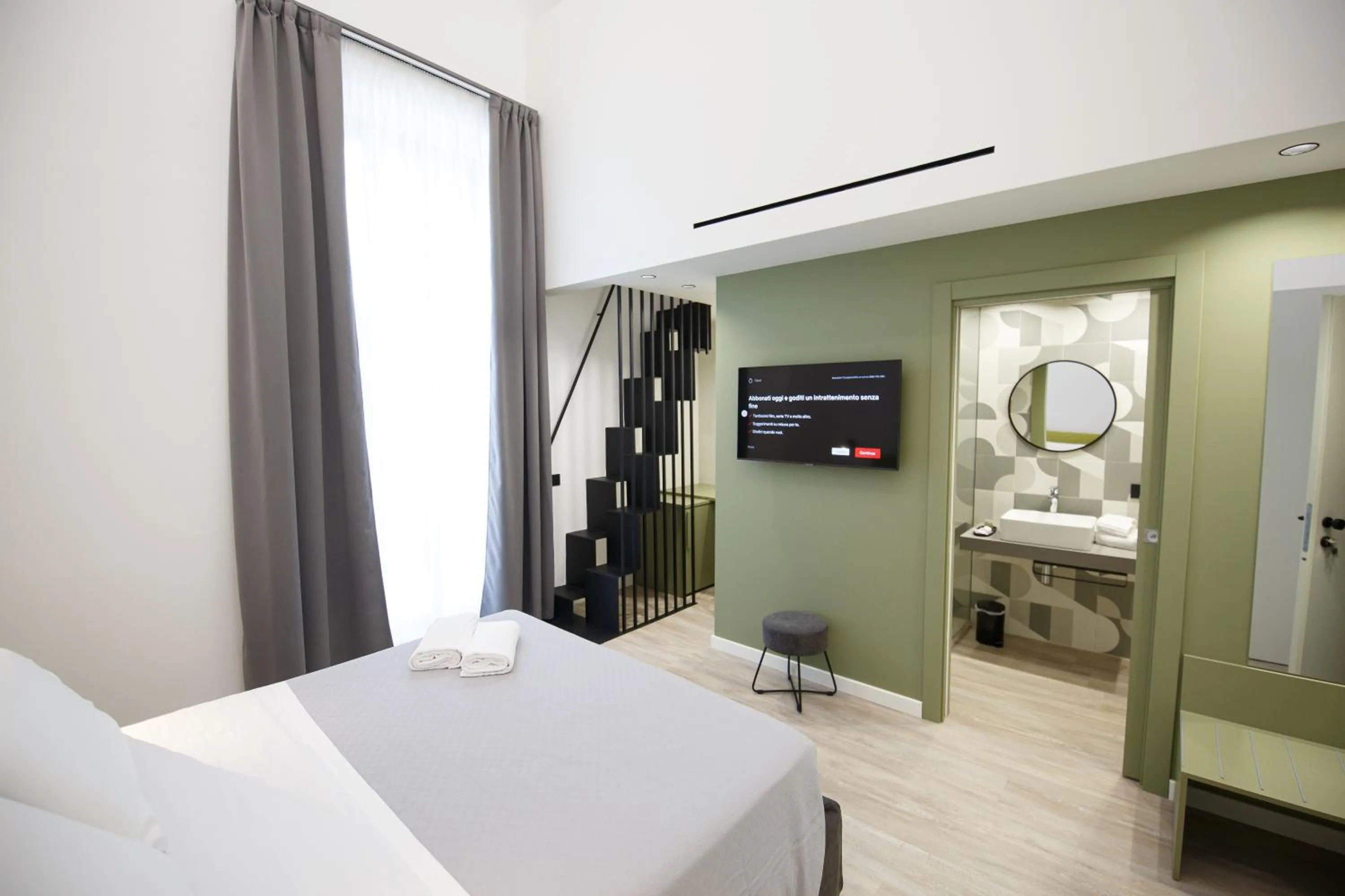 Bed in MAZZINI PALACE