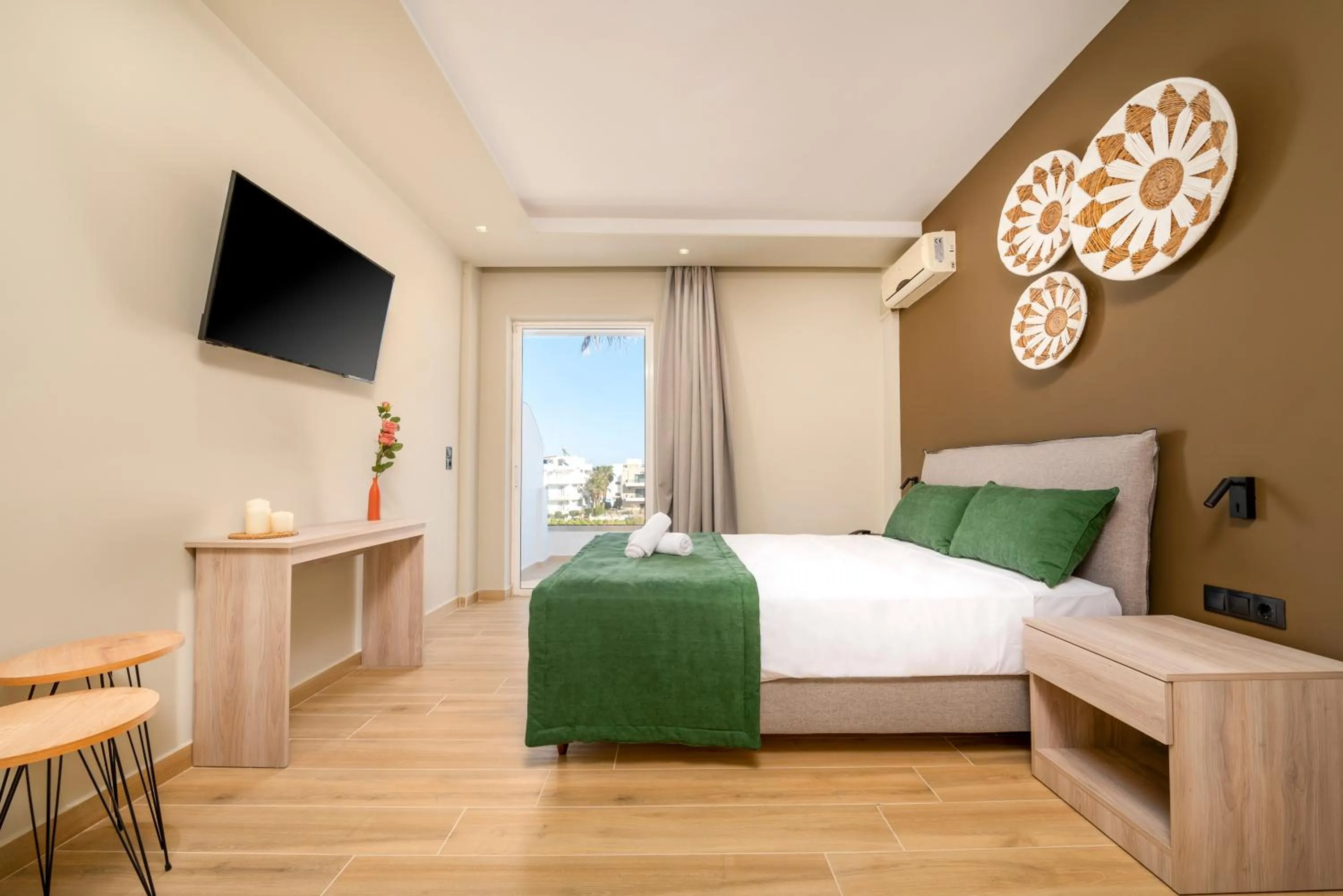 hair dresser, Bed in Nicolas Grand Suites, Adults Only