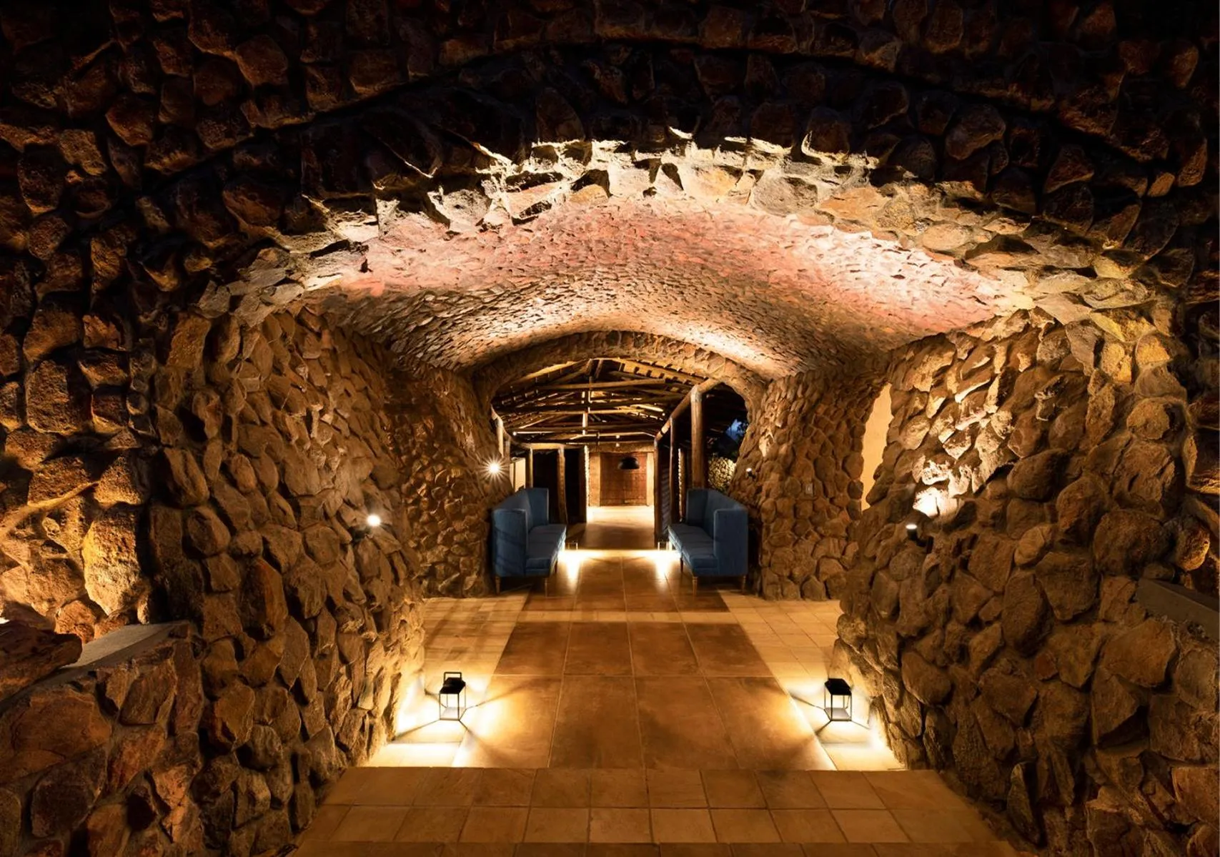 Facade/entrance in Babohi at Qwabi Private Game Reserve by NEWMARK