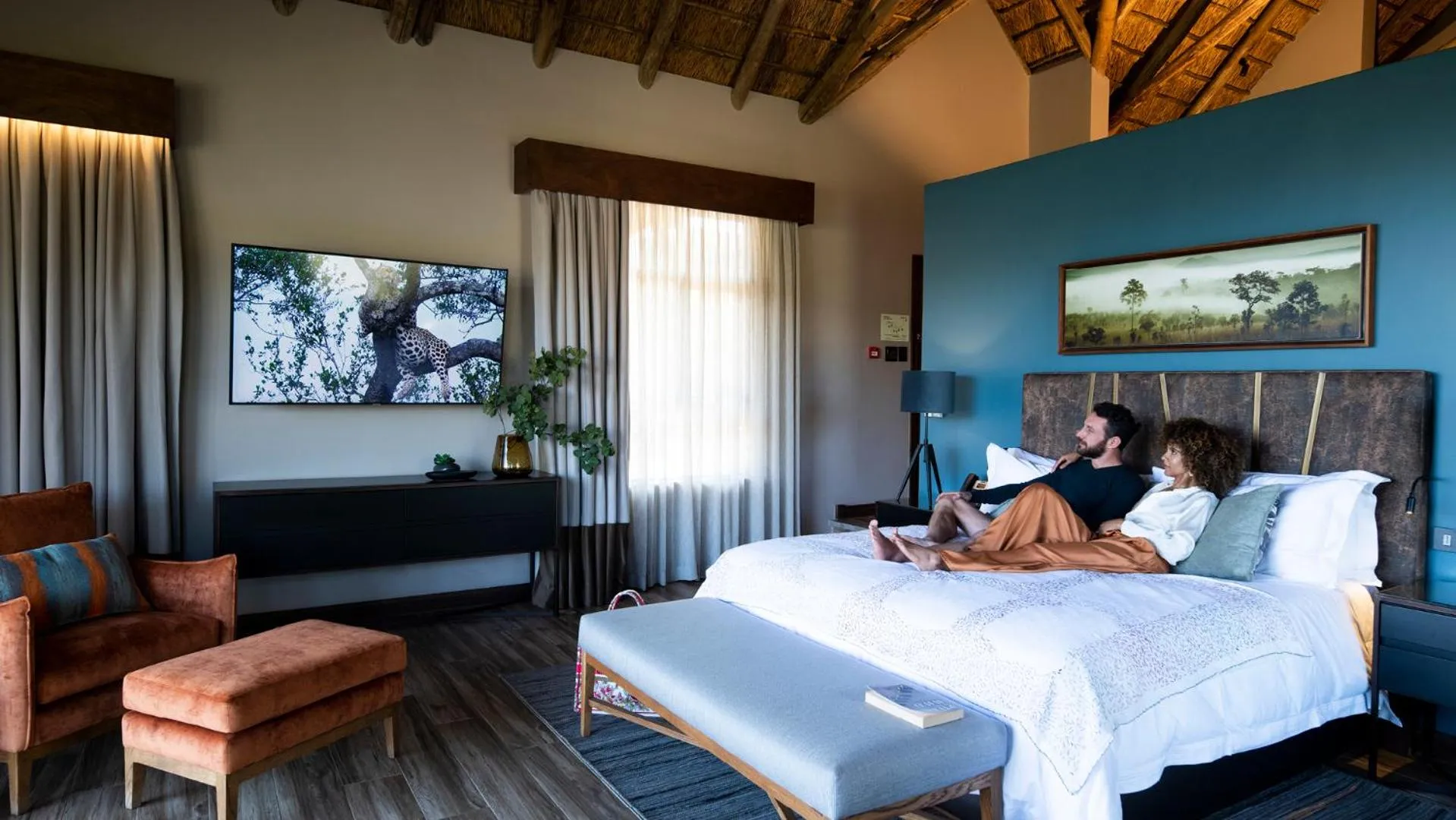 People, Bed in Babohi at Qwabi Private Game Reserve by NEWMARK