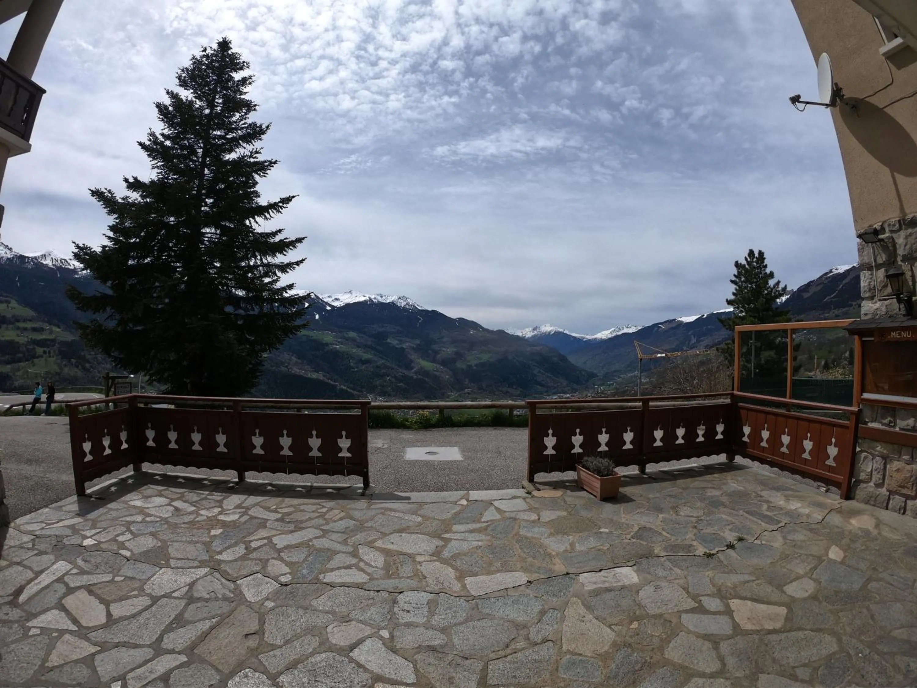 Mountain view in Auberge Le Valezan