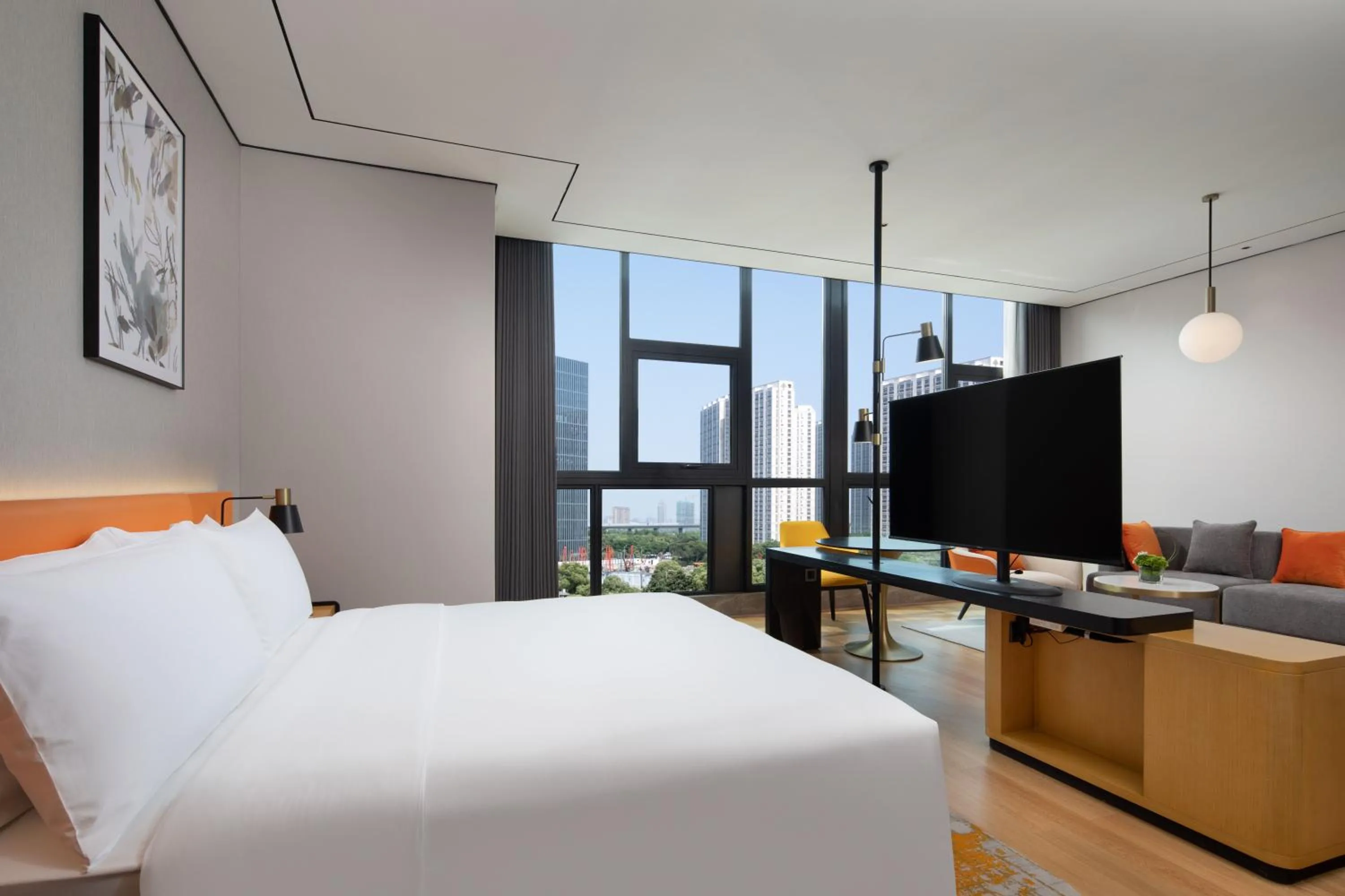 Bed in Hilton Garden Inn Hangzhou Xiaoshan