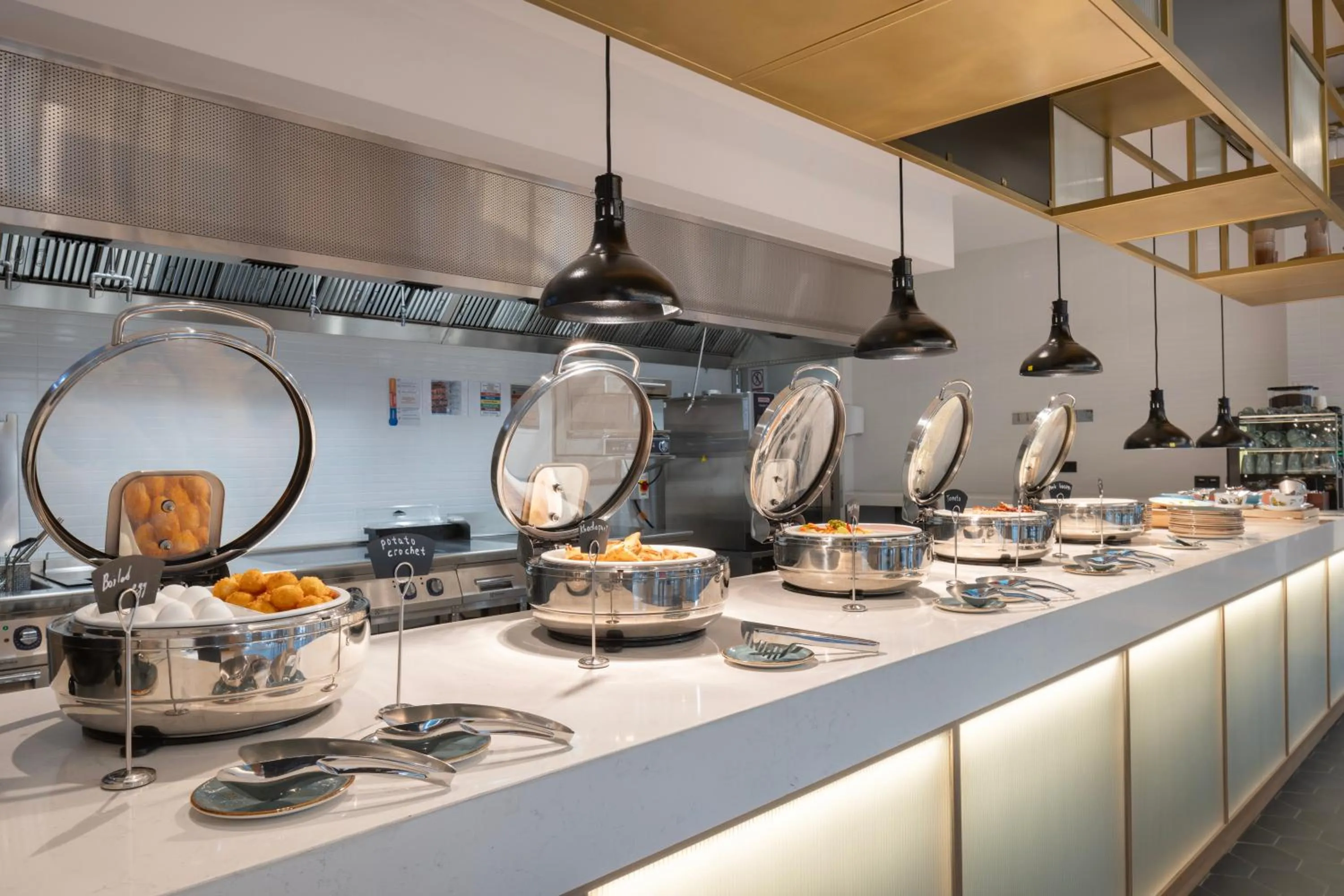 Buffet breakfast in Hilton Garden Inn Tbilisi Riverview