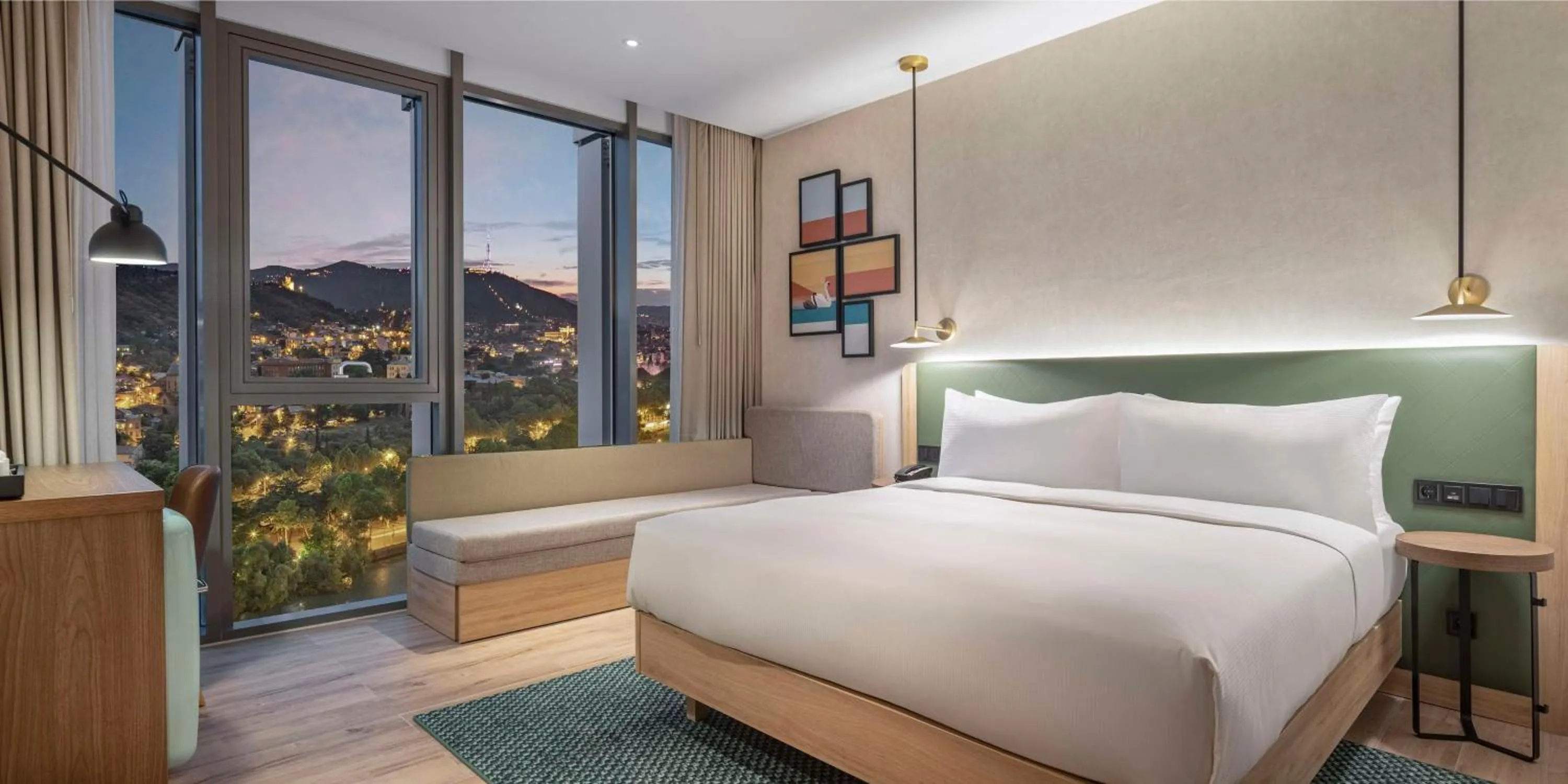 Living room, Bed in Hilton Garden Inn Tbilisi Riverview