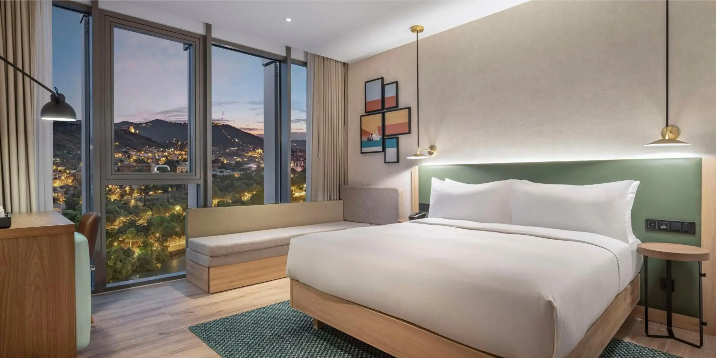 Living room, Bed in Hilton Garden Inn Tbilisi Riverview Living room, Bed in Hilton Garden Inn Tbilisi Riverview