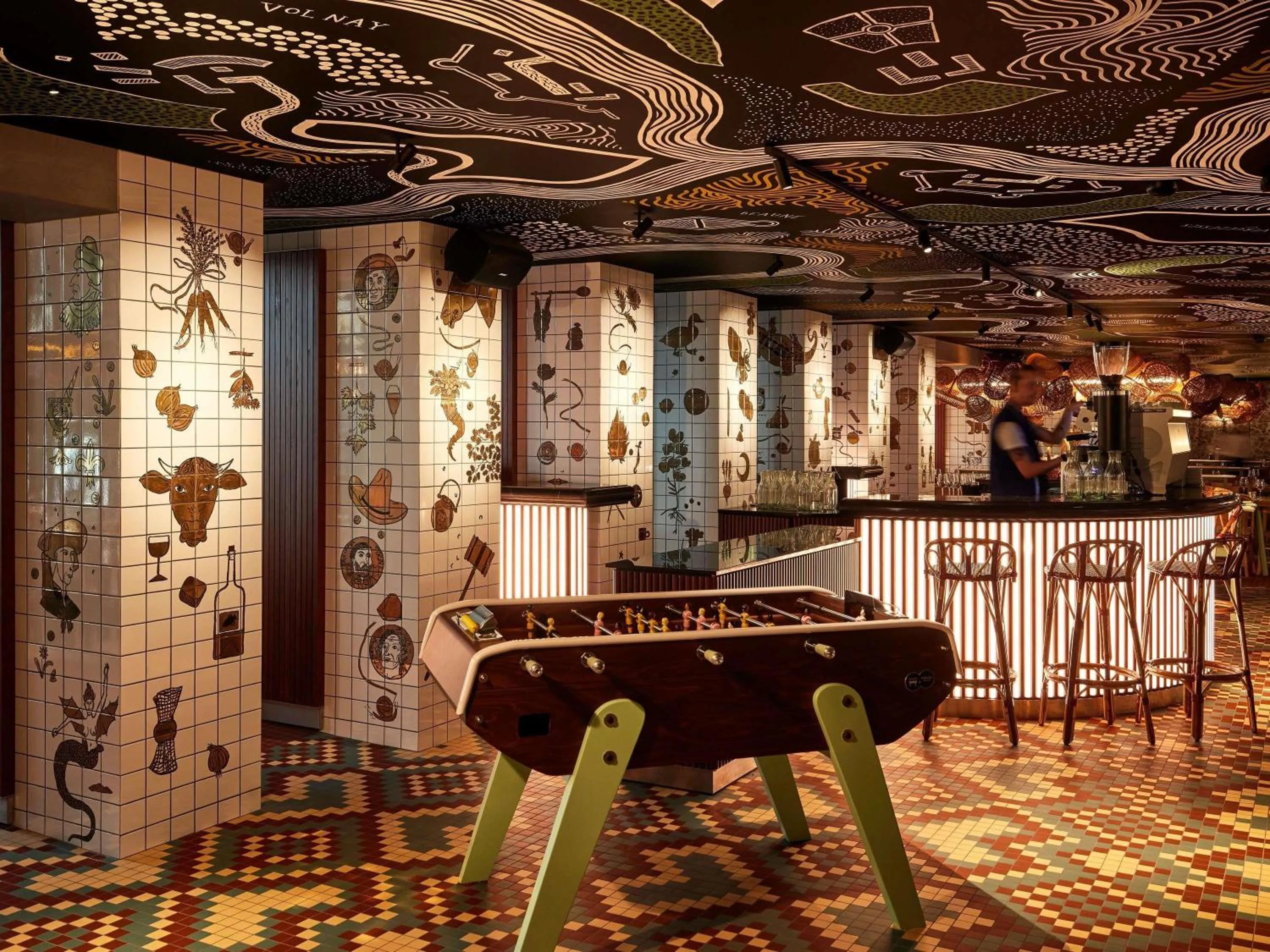 Lounge or bar in Mama Shelter Dijon