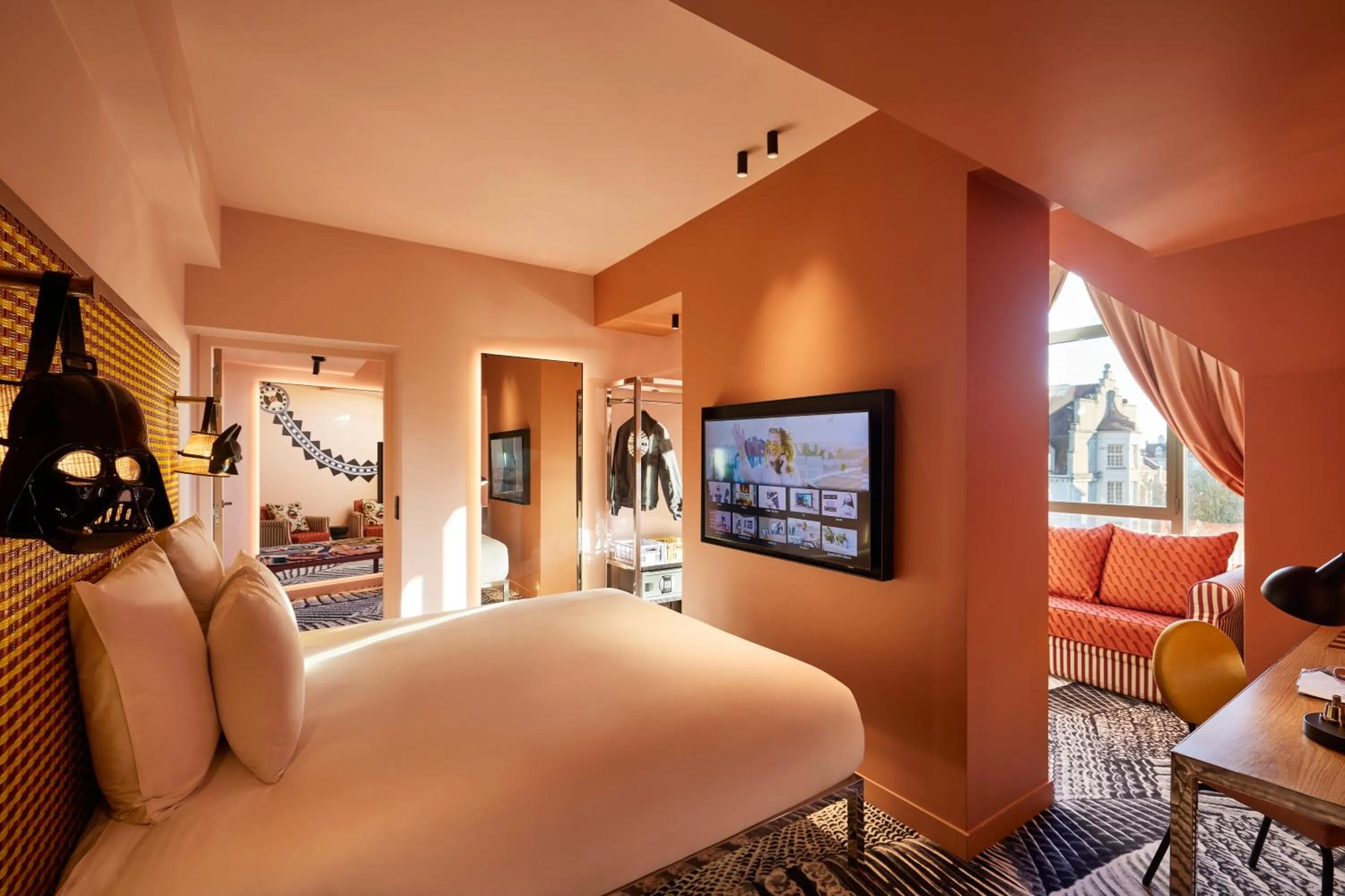 Bed in Mama Shelter Dijon