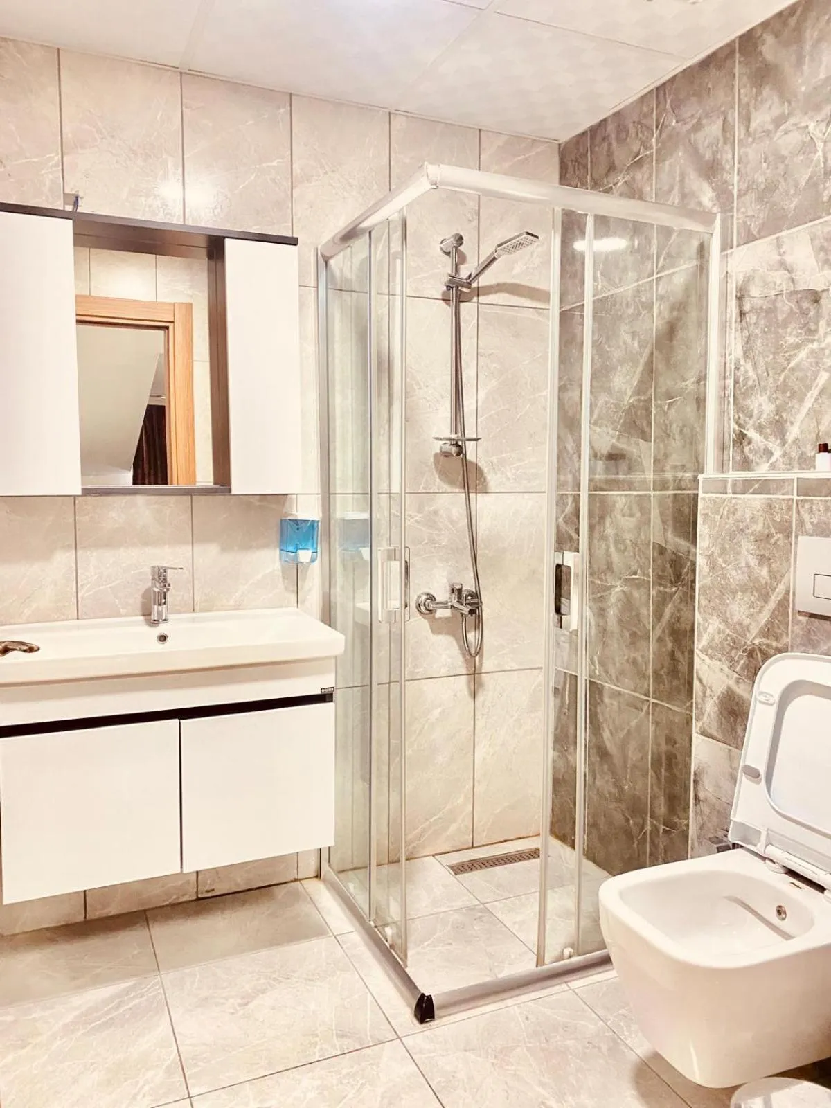 Shower in Waves hotel