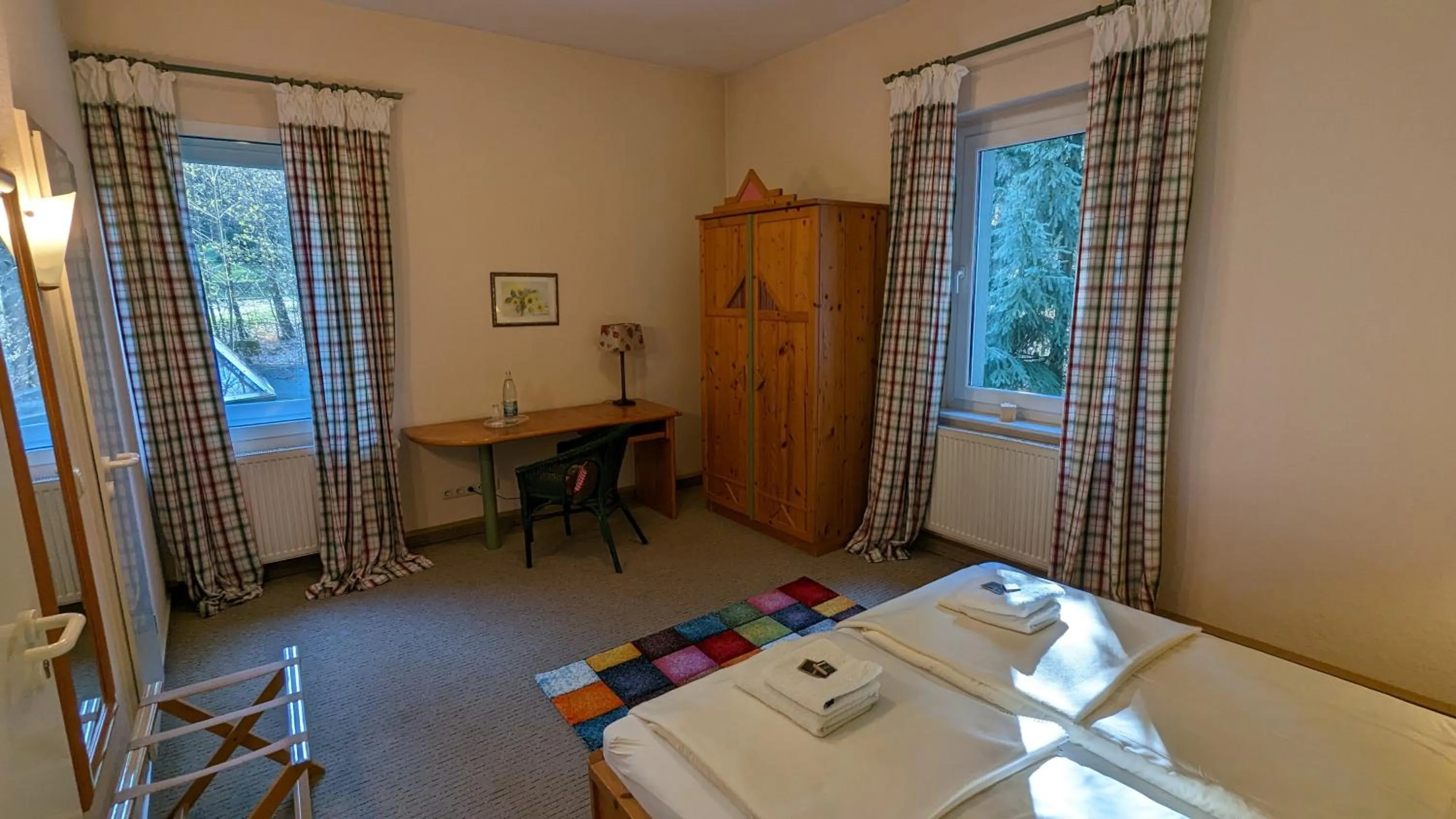 Bed in Naturhotel Forsthaus