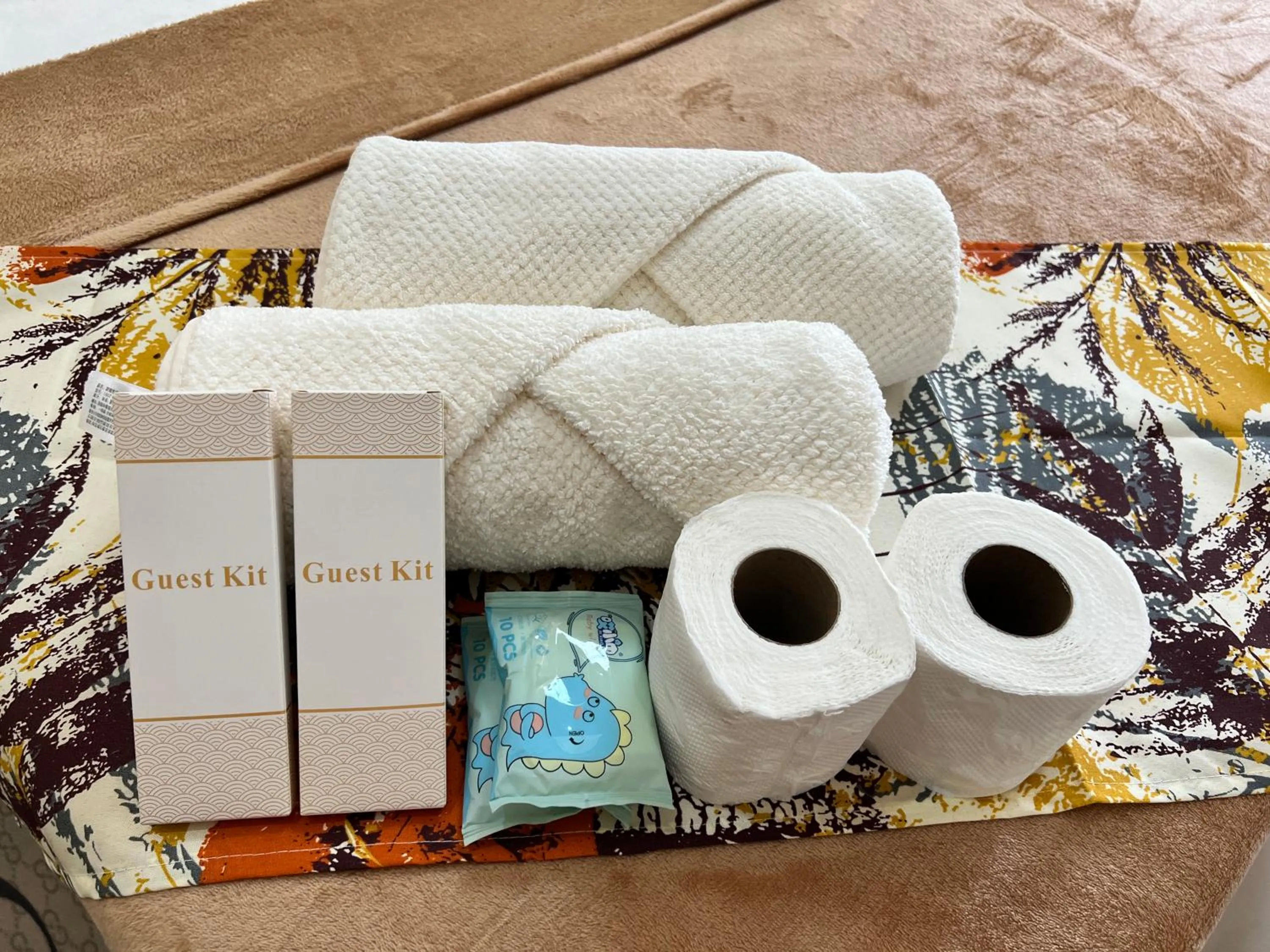 towels in Staycation Condotel Room To Stay