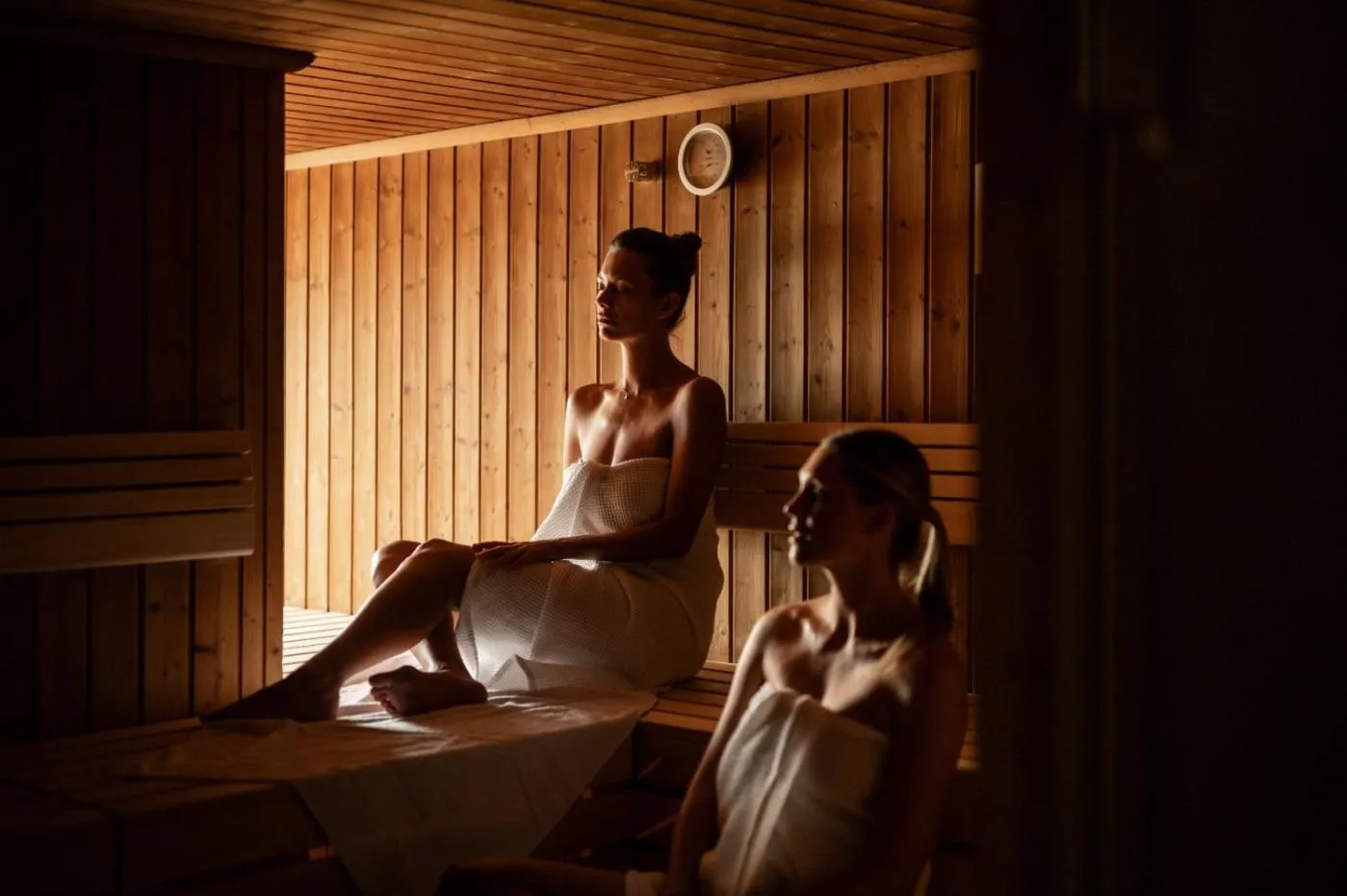 Sauna in Seehotel am Kaiserstrand