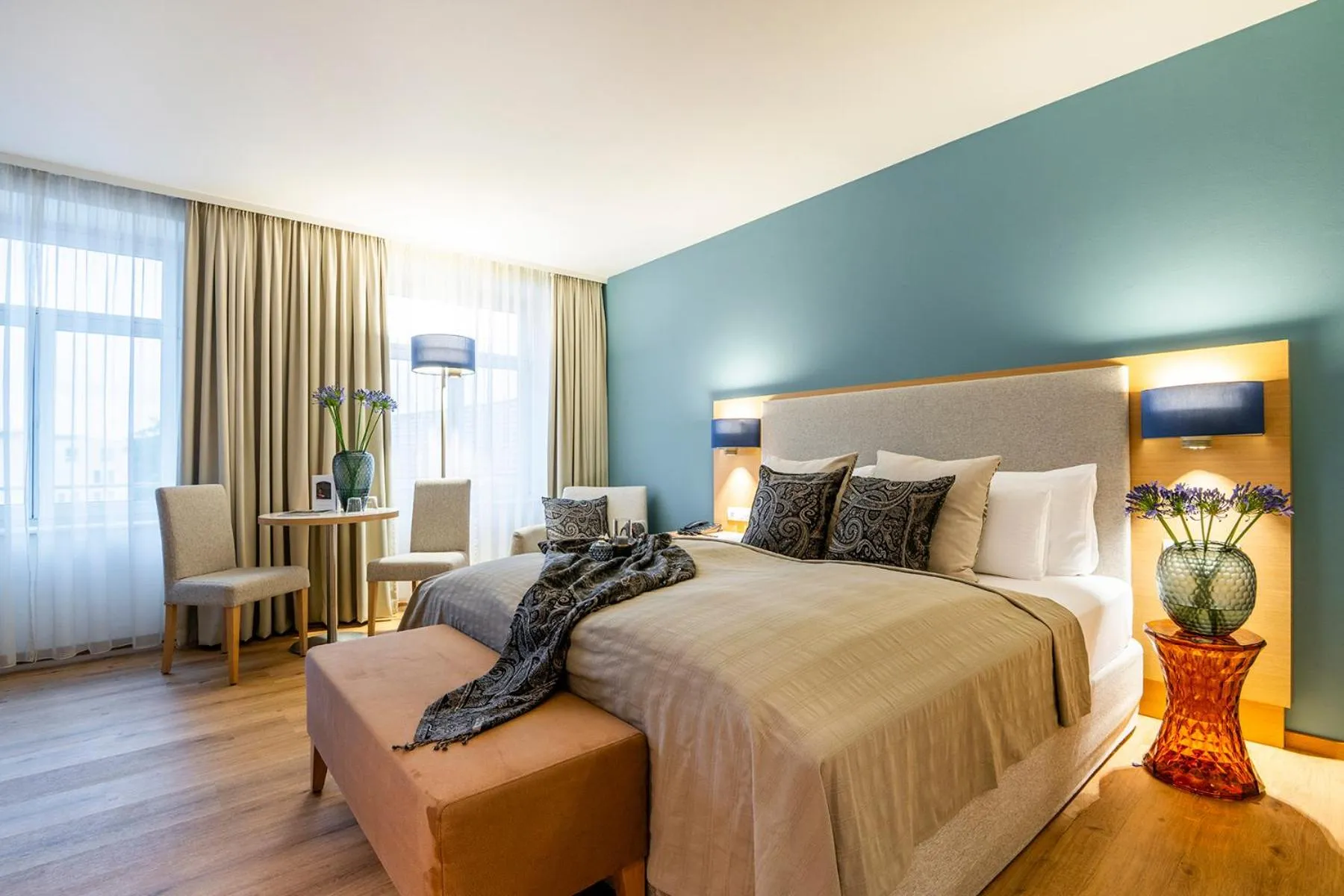 Photo of the whole room, Bed in Seehotel am Kaiserstrand