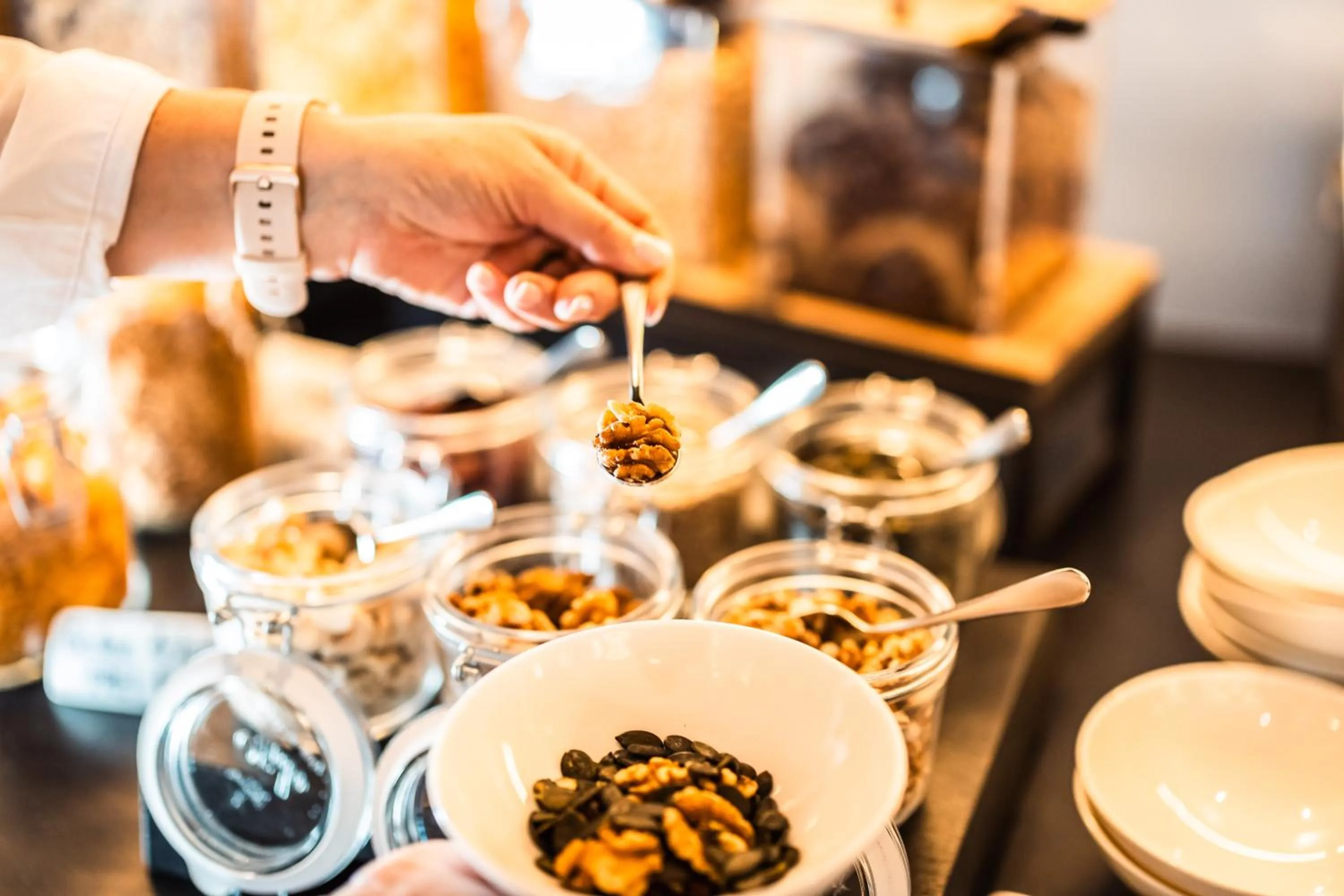 Buffet breakfast in Seehotel am Kaiserstrand