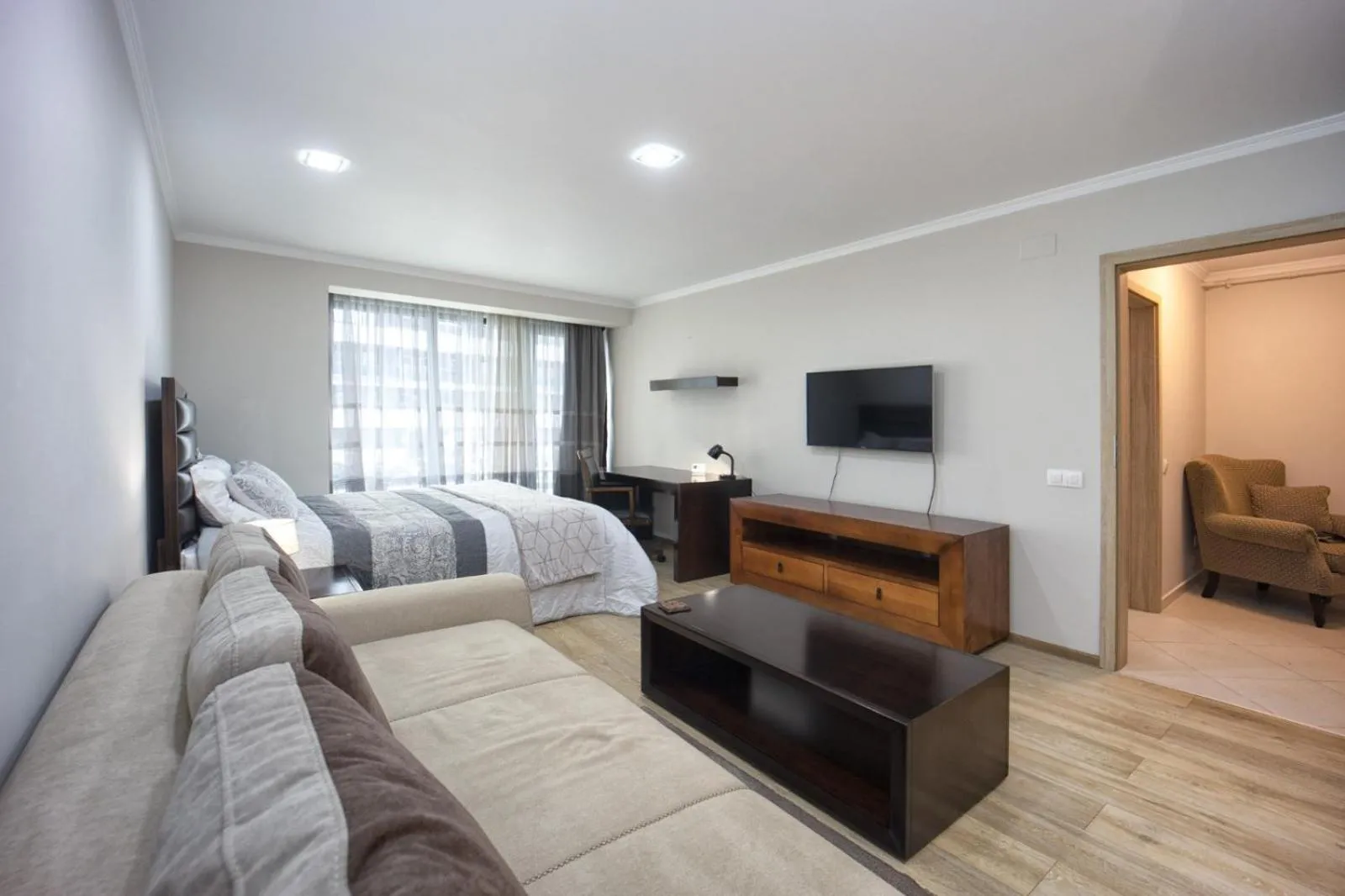 Bed in Coresi rezidence & suites