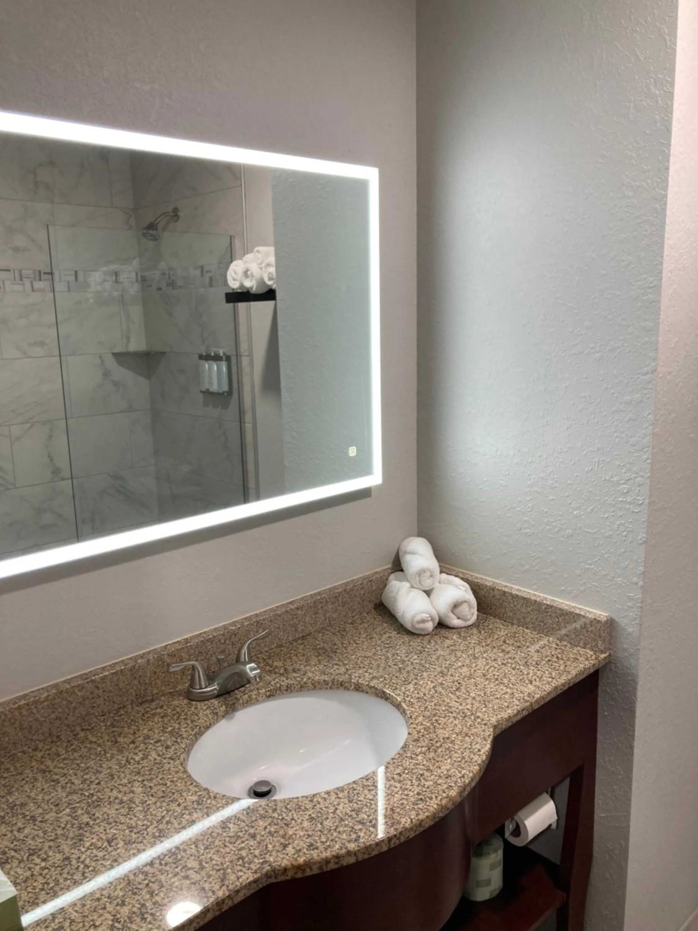 Bathroom in Elker Inn & Suites