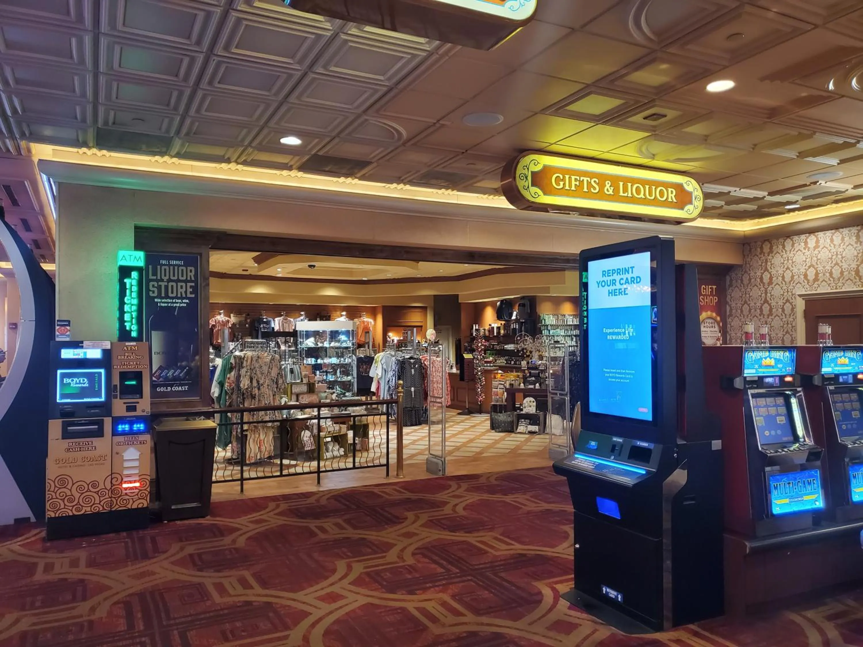 Shopping Area in Gold Coast Casino by the Strip Las Vegas