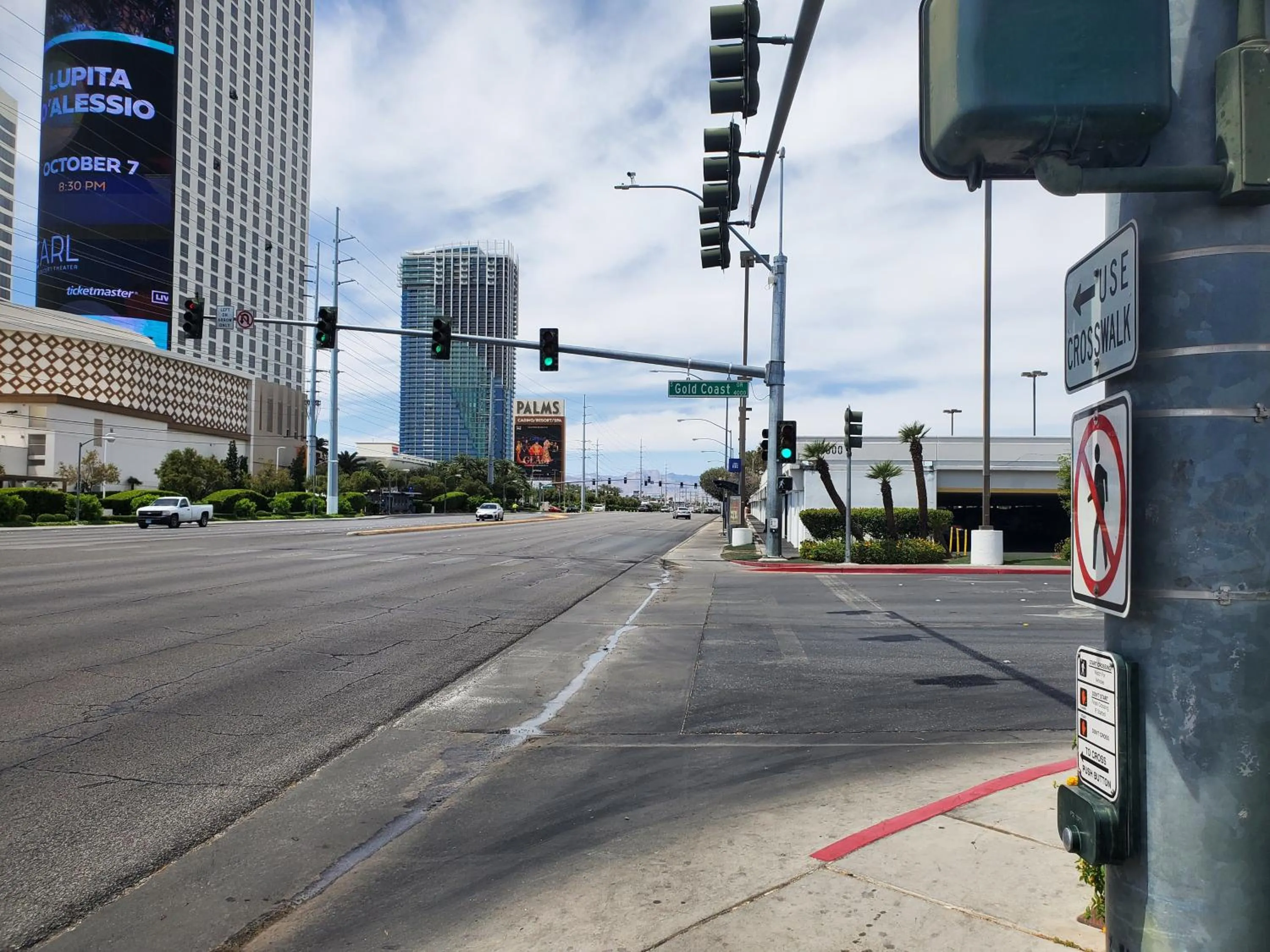 Street view in Gold Coast Casino by the Strip Las Vegas