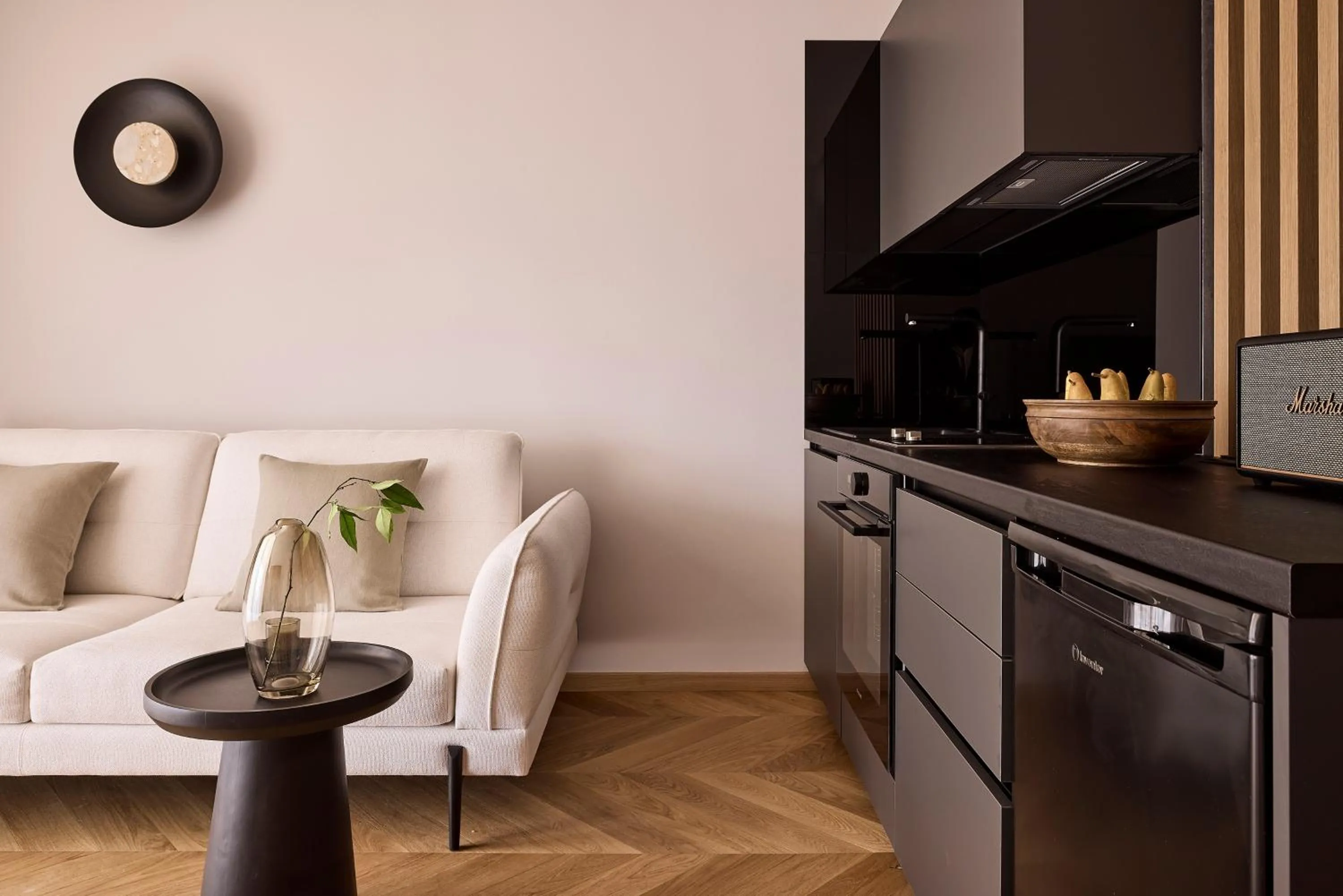 Kitchen or kitchenette in Cama Luxury Suites Kavouri