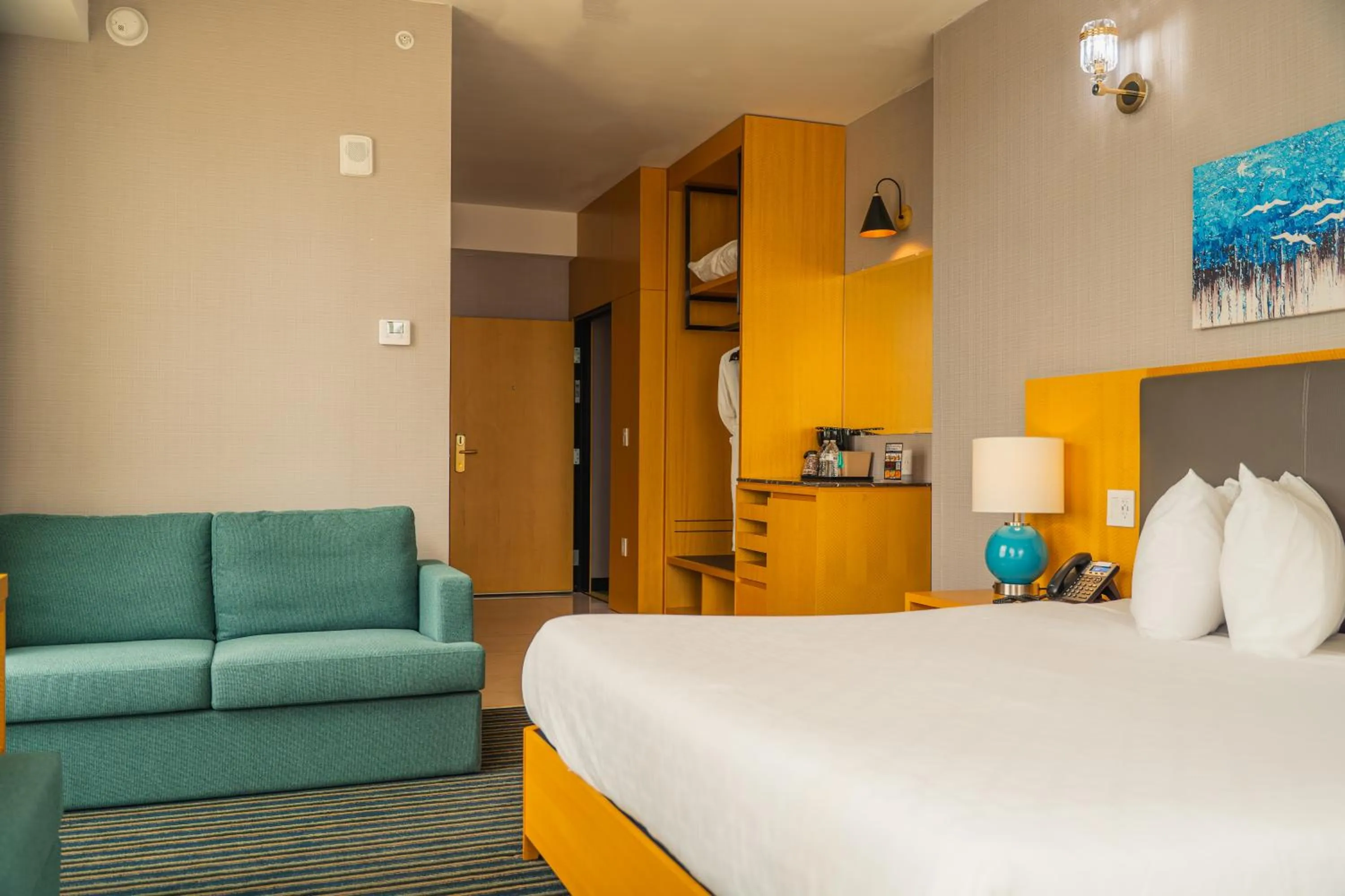 Bed in Galaxy Hotel Downtown