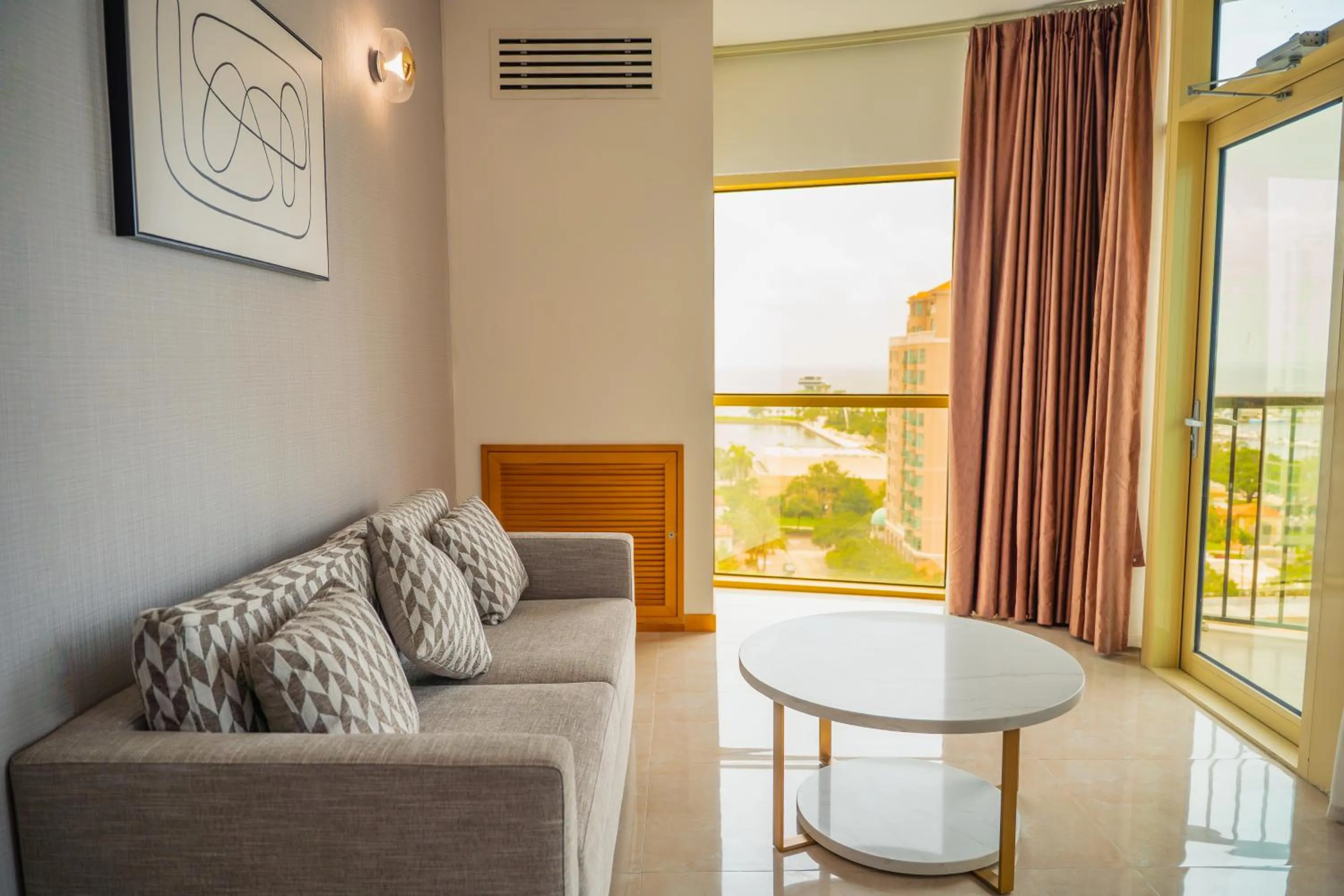 Seating area in Galaxy Hotel Downtown