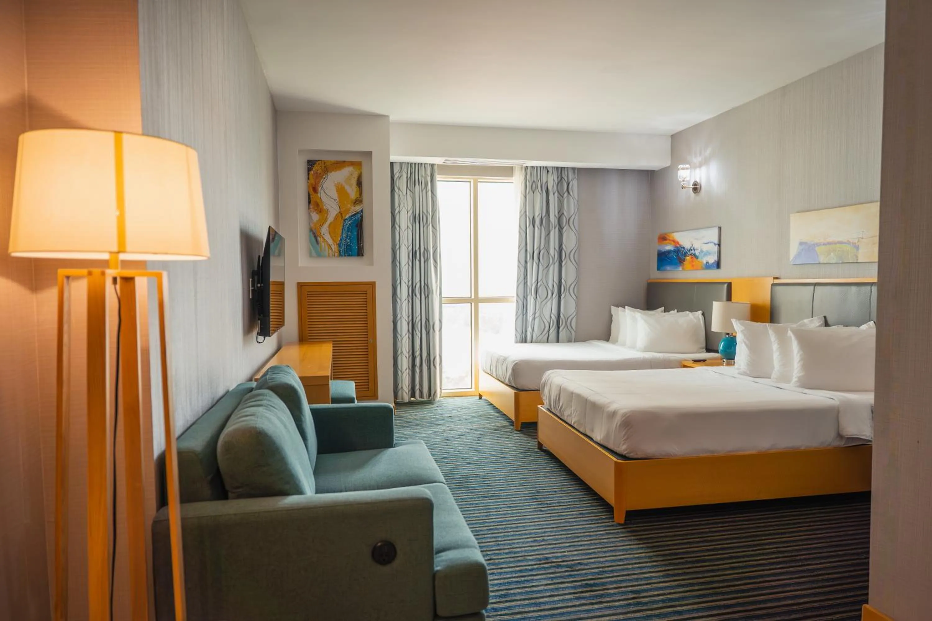 Bed in Galaxy Hotel Downtown